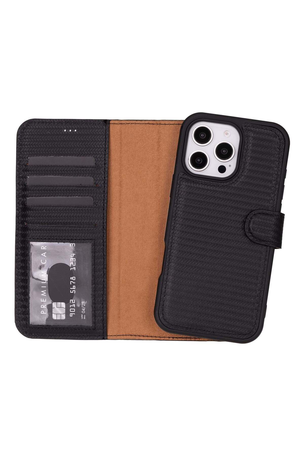 Velnera Magic iPhone 16 Pro Max Deri Çıkarılabilir Cüzdan Kılıf