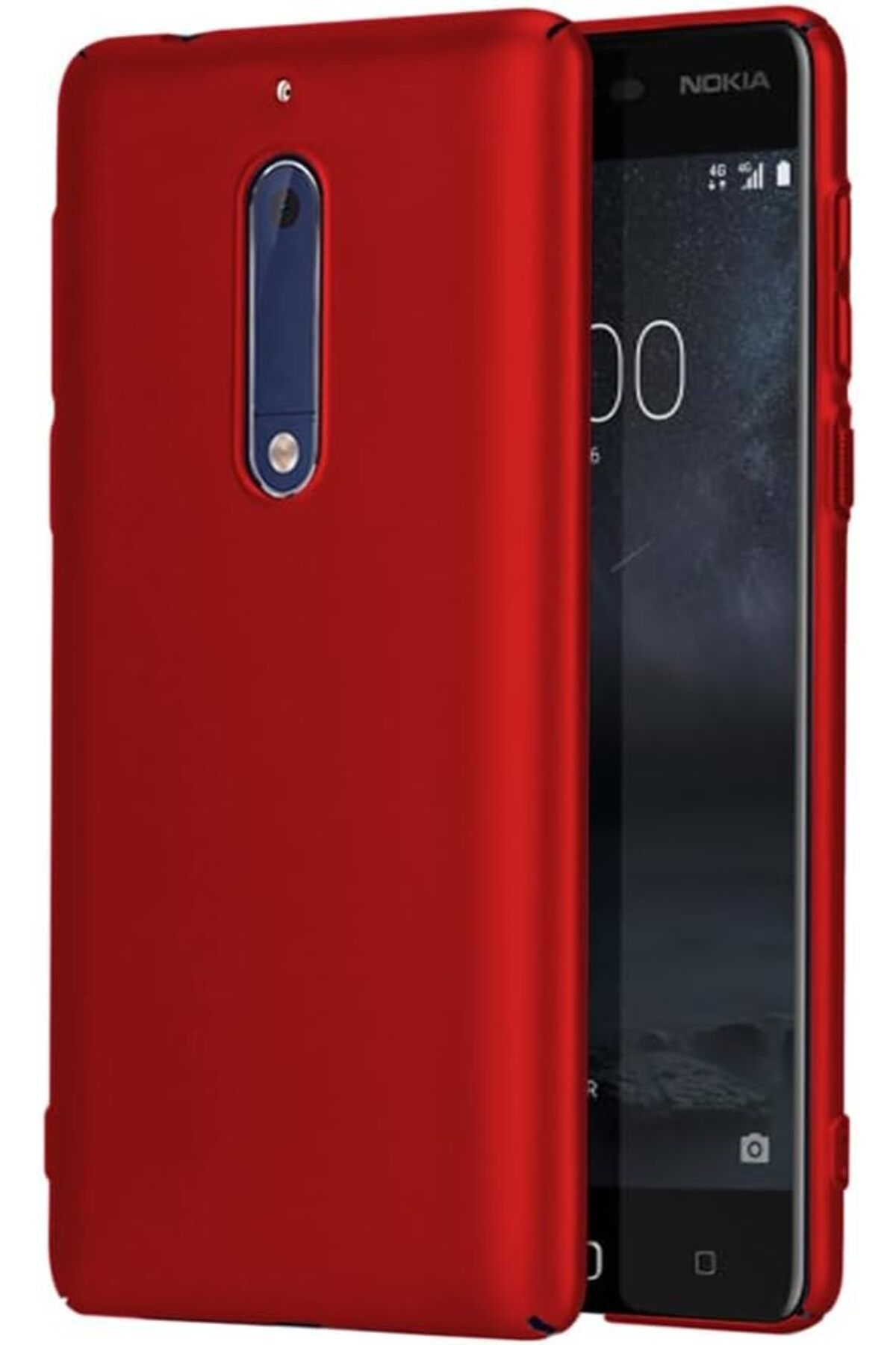 Mena Rise TuonShop 5 Uyumlu Sert Rubber Silikon Kılıf (Kırmızı) 1122991