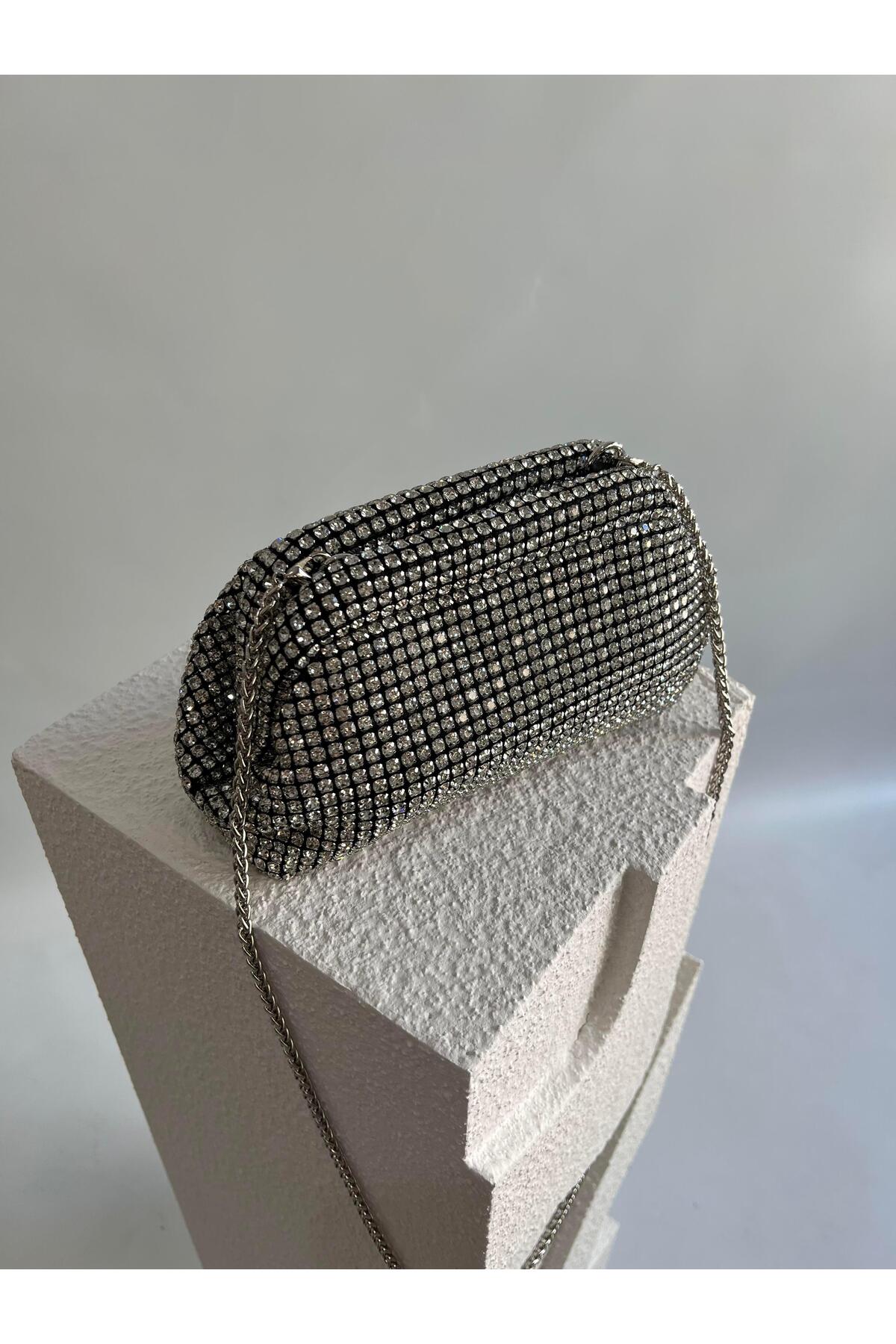 Mia Collection Thisa Abiye Model Düğün Nişan Çantası görsel 2