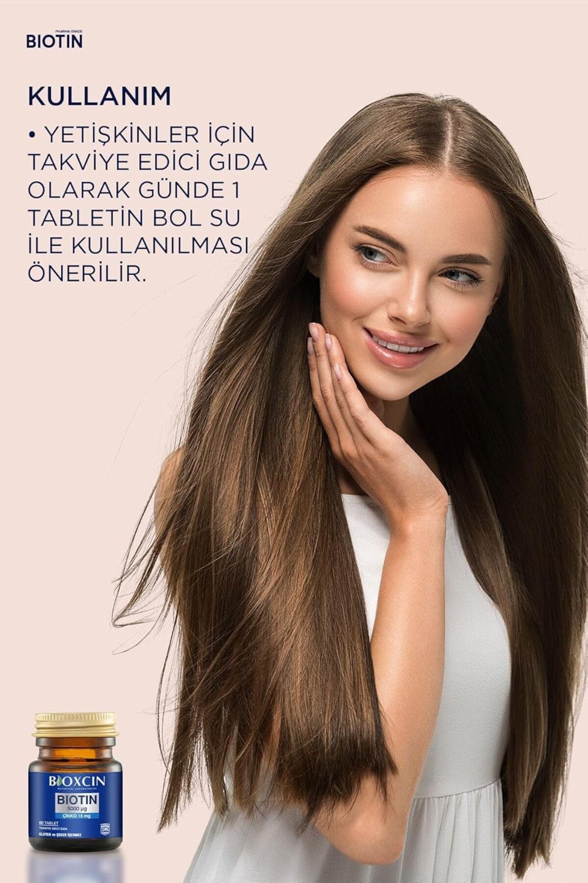 Saç Dökülmesi Karşıtı Avantajlı Set - Biotin Şampuan 300 ml + Biotin 5000 Mcg 60 Tablet X2 Adet — snowcosmetic-bioxcinseti1 — تصویر 5 از 7