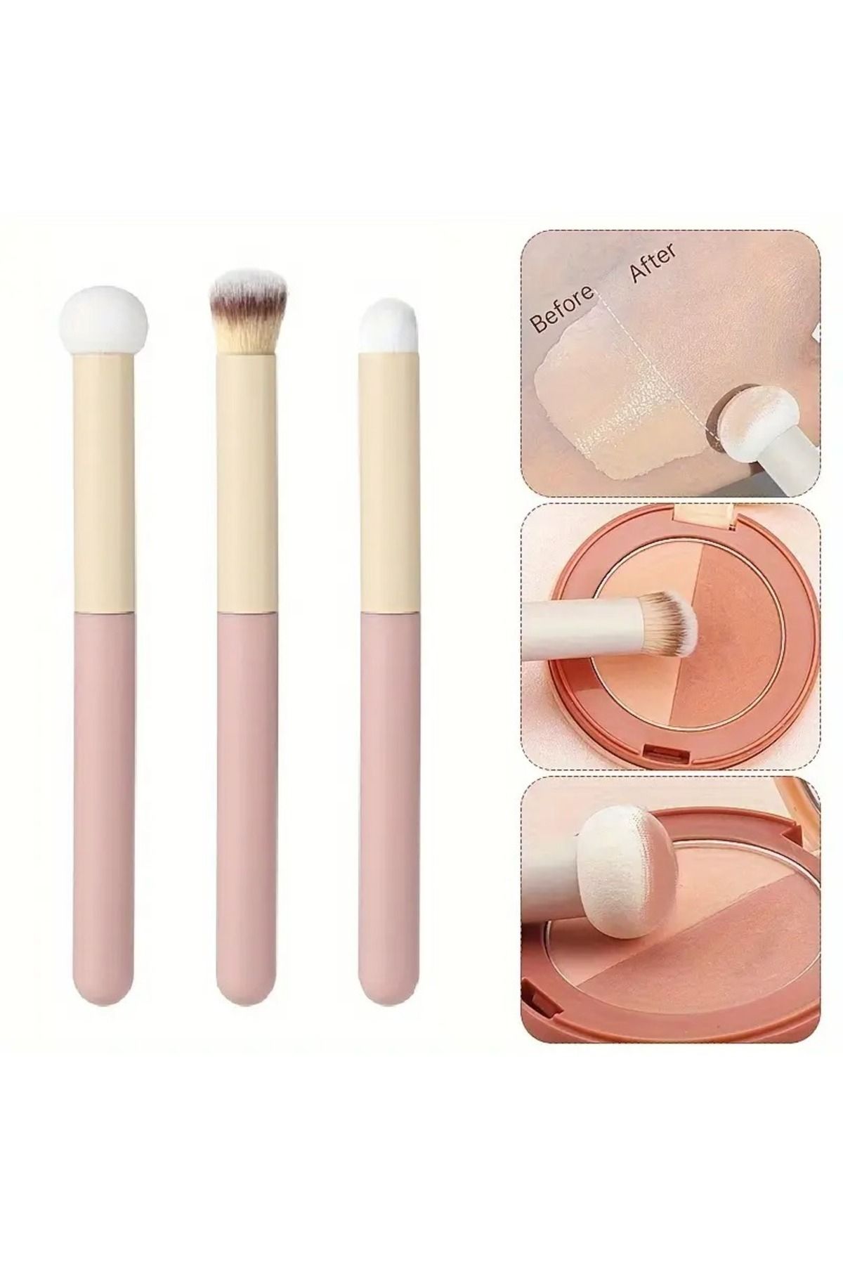 gaman-3 Makeup Brushes Set - Flawless and Soft Application 1