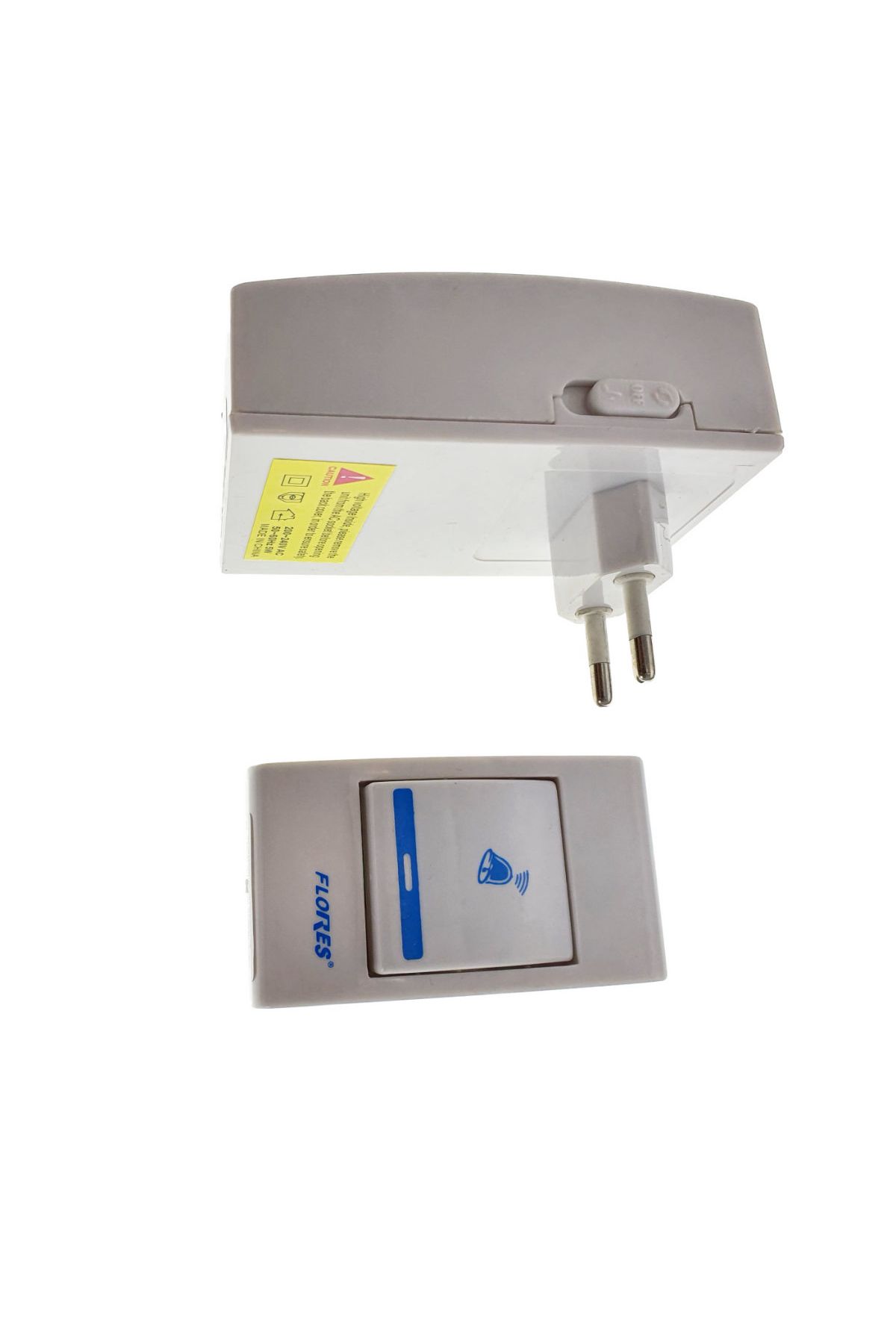 flores-Wireless button doorbell, plug-in connection, Flores FE-40796, receiver, 32 melodies 4