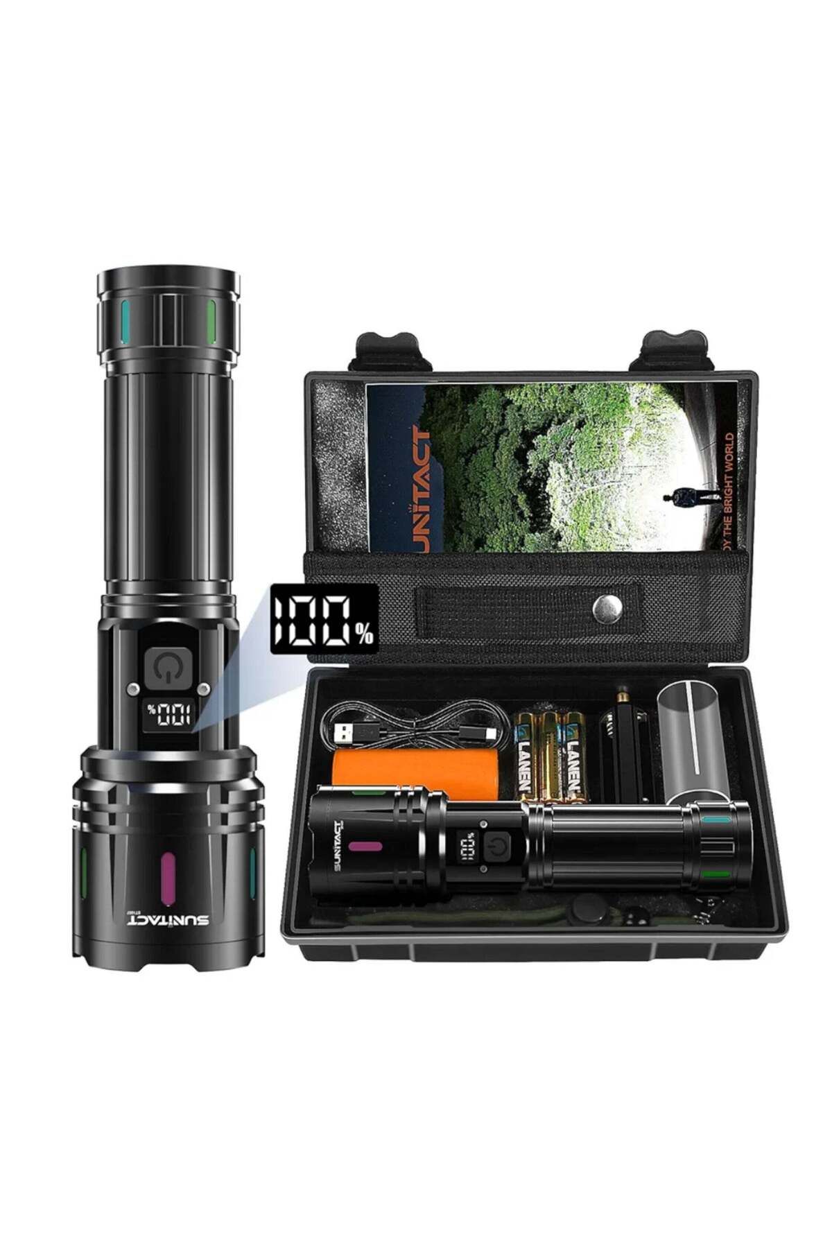 Generic-High-Lumen Rechargeable LED Flashlight, 2000 Lumens XHM 90.2 Super Bright Torch 4