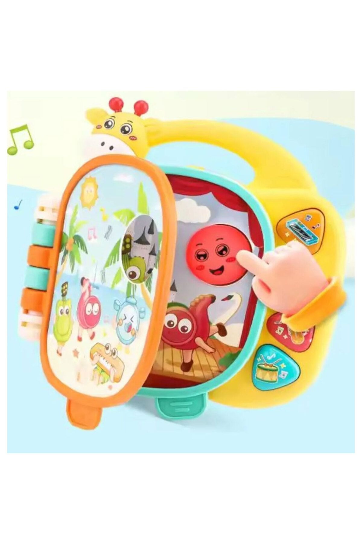Shoplandu Zürafa Müzikli Sesli Oyun Kitabı - Eğitici Dokunmatik Sesli Ve Renkli Oyuncak fotoğrafı 5 (önizleme)