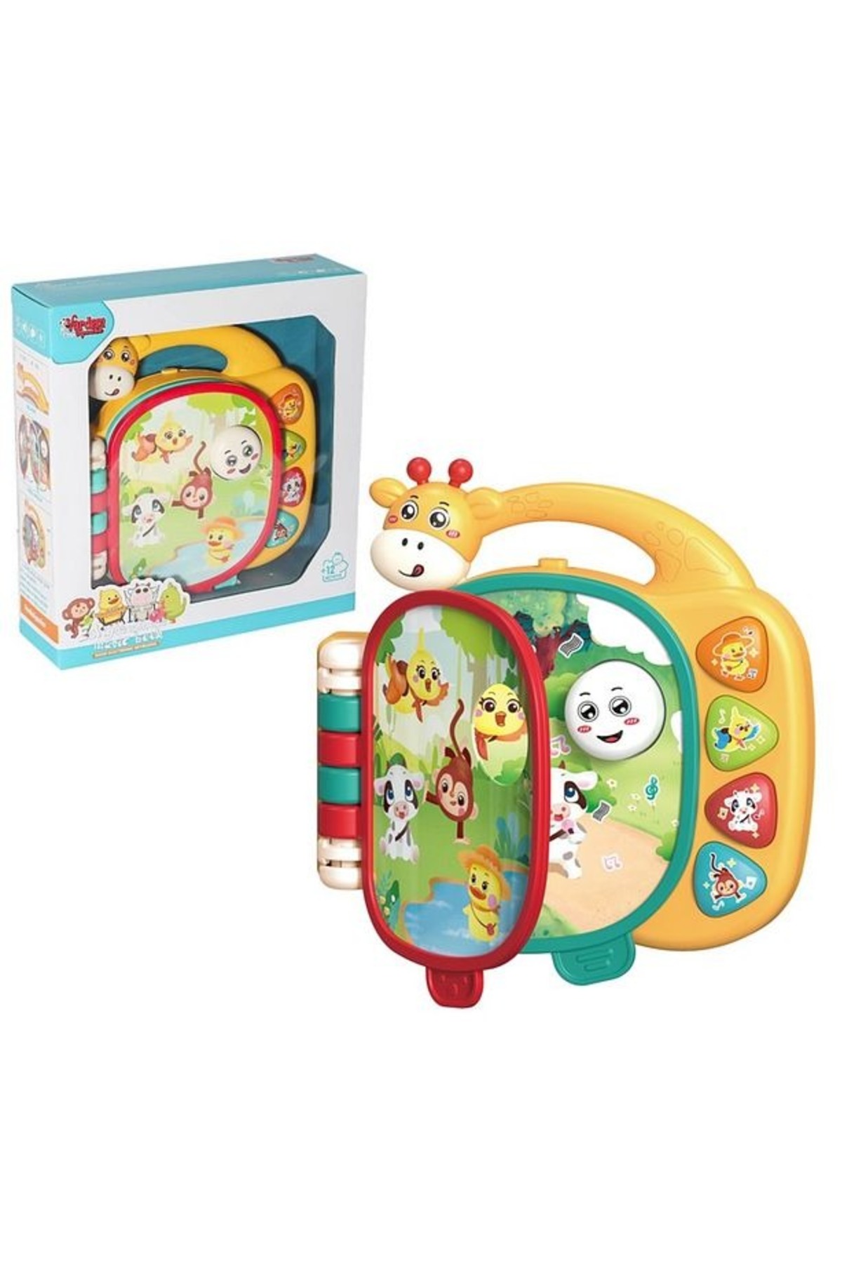 Shoplandu Zürafa Müzikli Sesli Oyun Kitabı - Eğitici Dokunmatik Sesli Ve Renkli Oyuncak fotoğrafı 6 (önizleme)