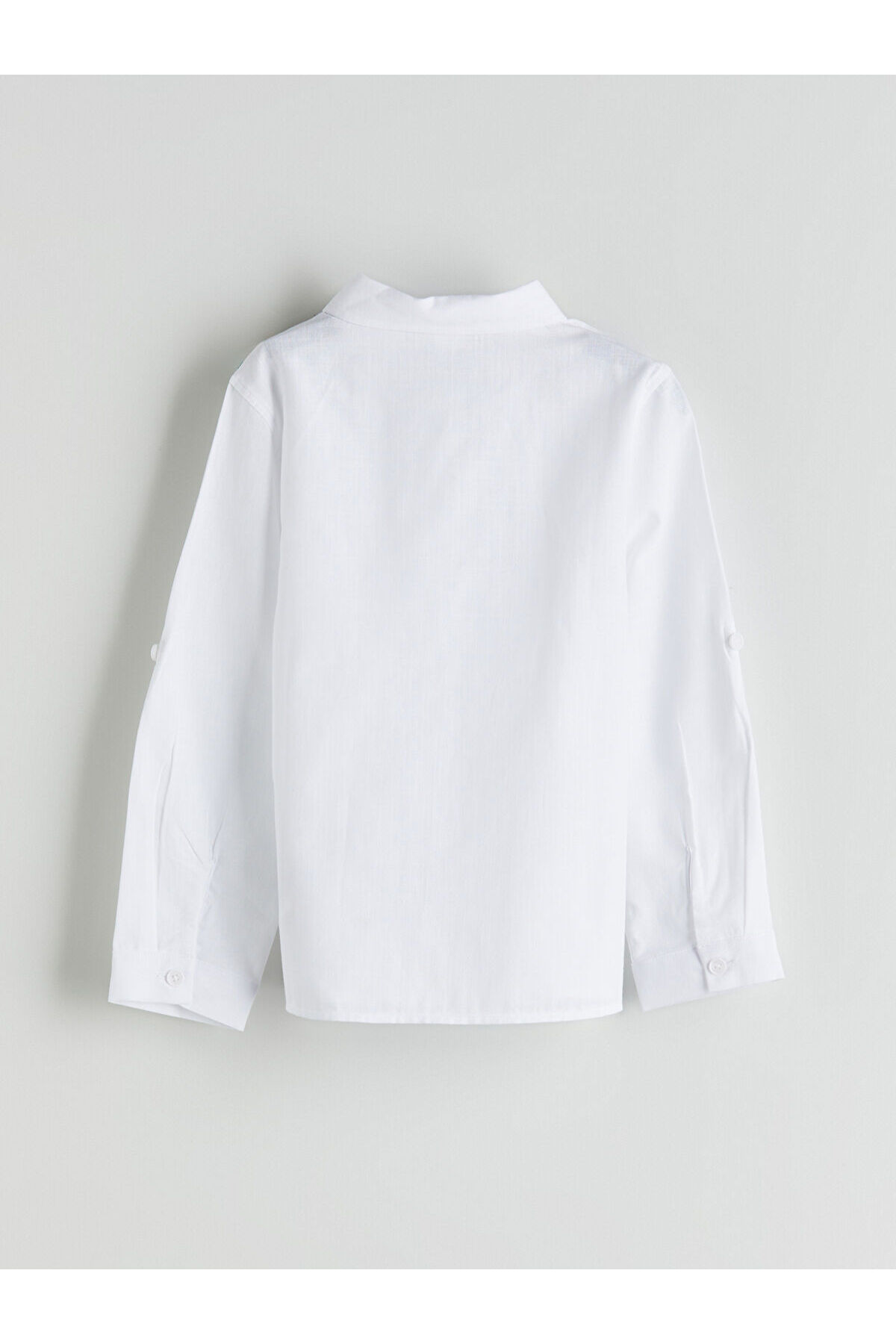 LC Waikiki Meral Collection Beyaz Basic Erkek Çocuk Poplin Gömlek fotoğrafı 3 (önizleme)