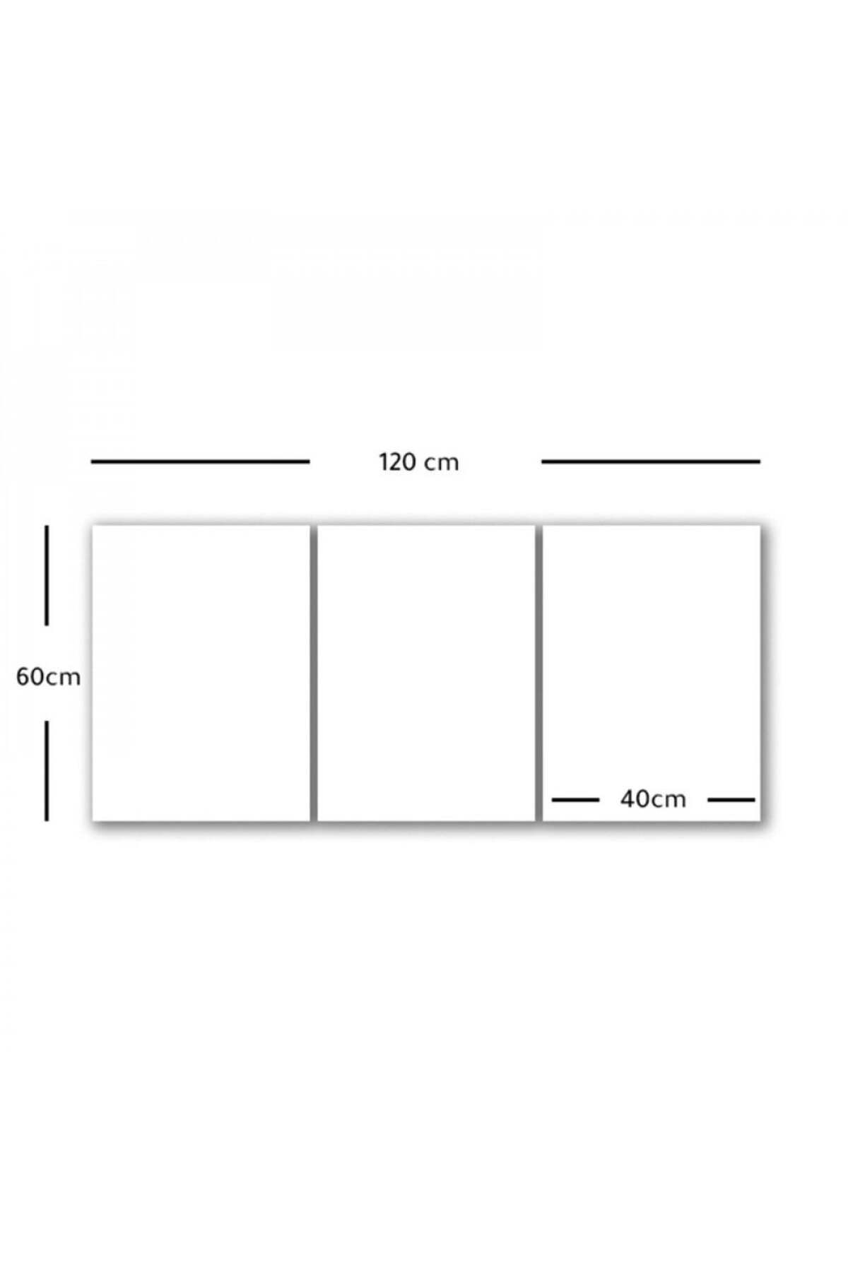 Marktna-Three modern canvas paintings - abstract design with wooden frame (hidden) 6