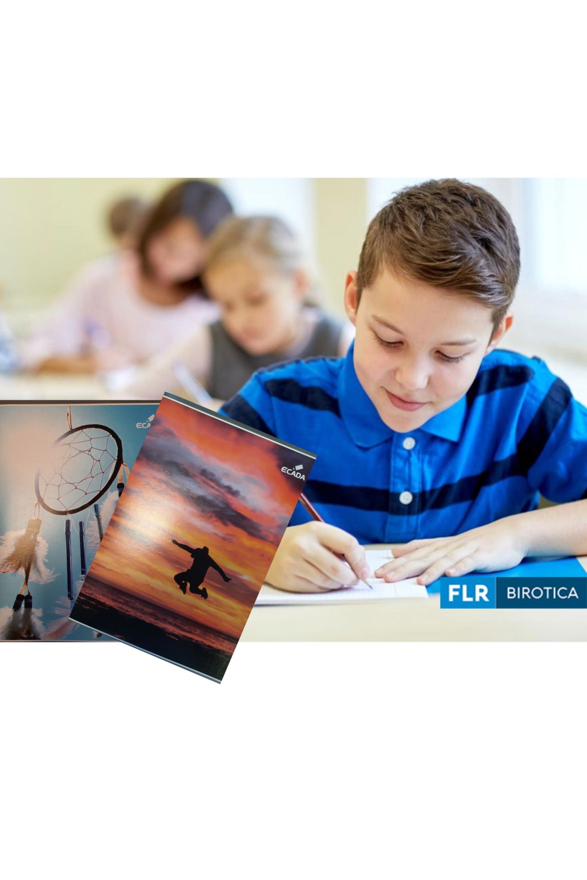FLR-Student notebook MATHEMATICS, A4, 100 sheets, 6 notebooks/set + 10 FLR note cards 4