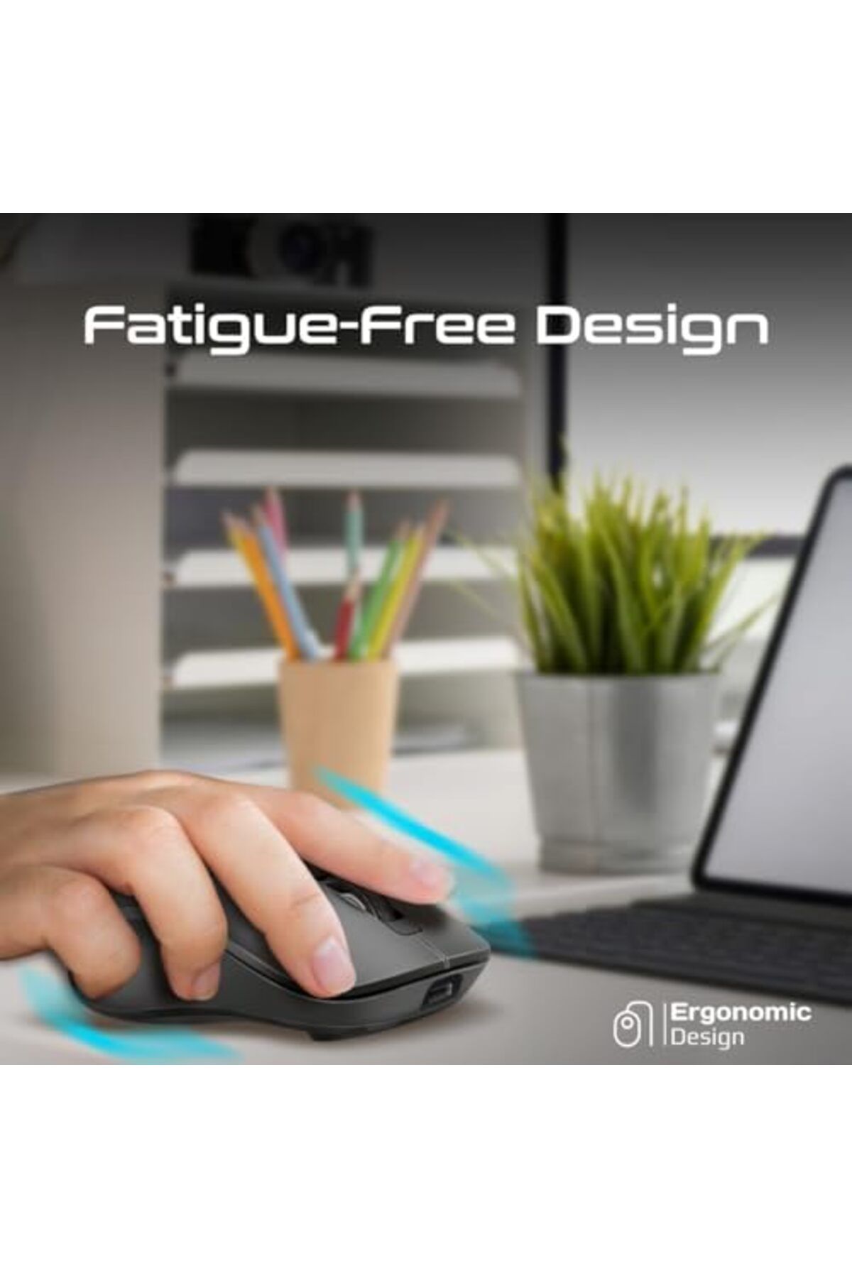 Promate-Cordless Mouse, Premium Bluetooth Nano Receiver Wireless Mouse with Dual Mode Connectivity, 4