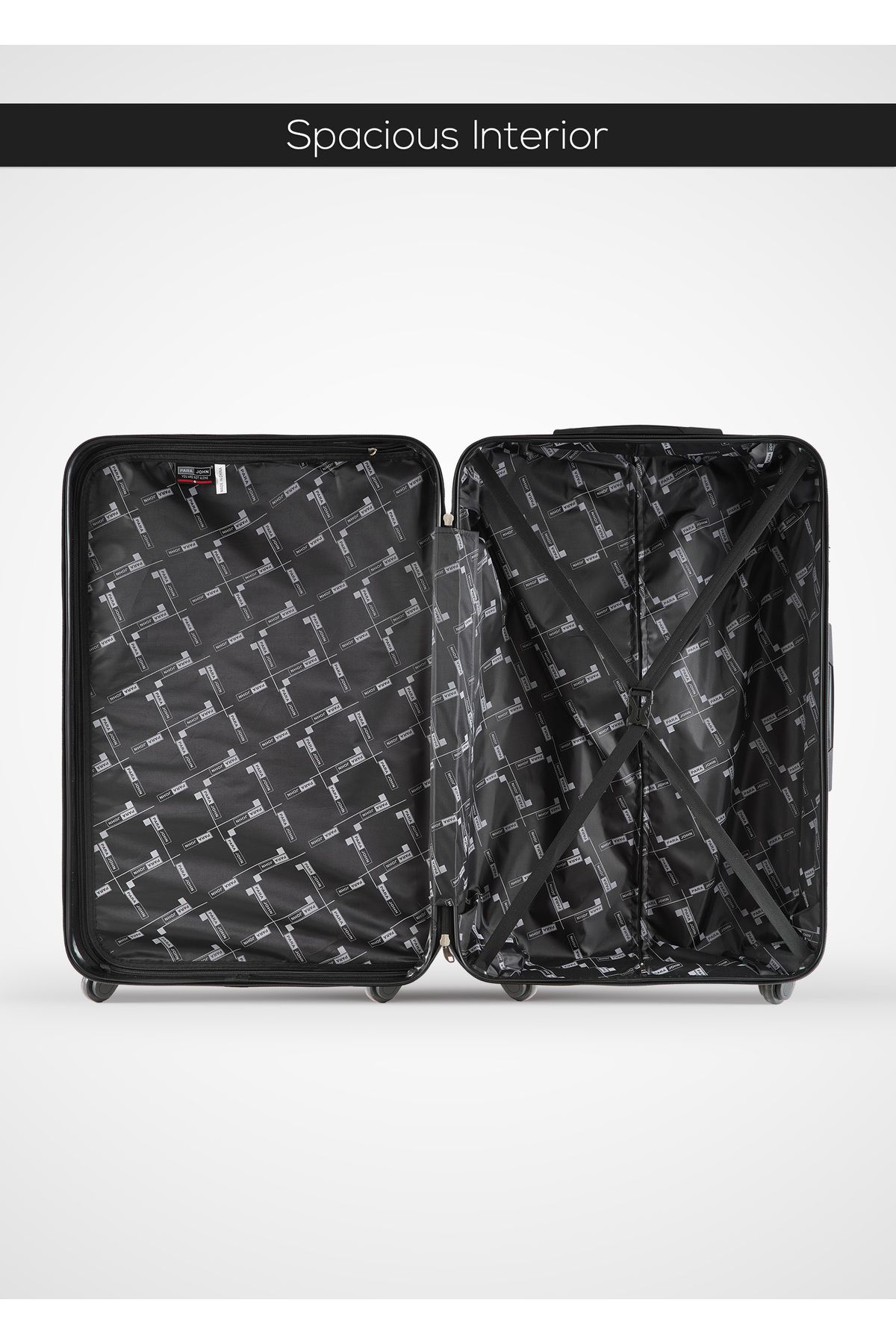 PARAJOHN-Ridge 2-piece Luggage Set Abs Hard Shell Check-in Trolley Bag With 360° Spinner Wheels & Lock 3
