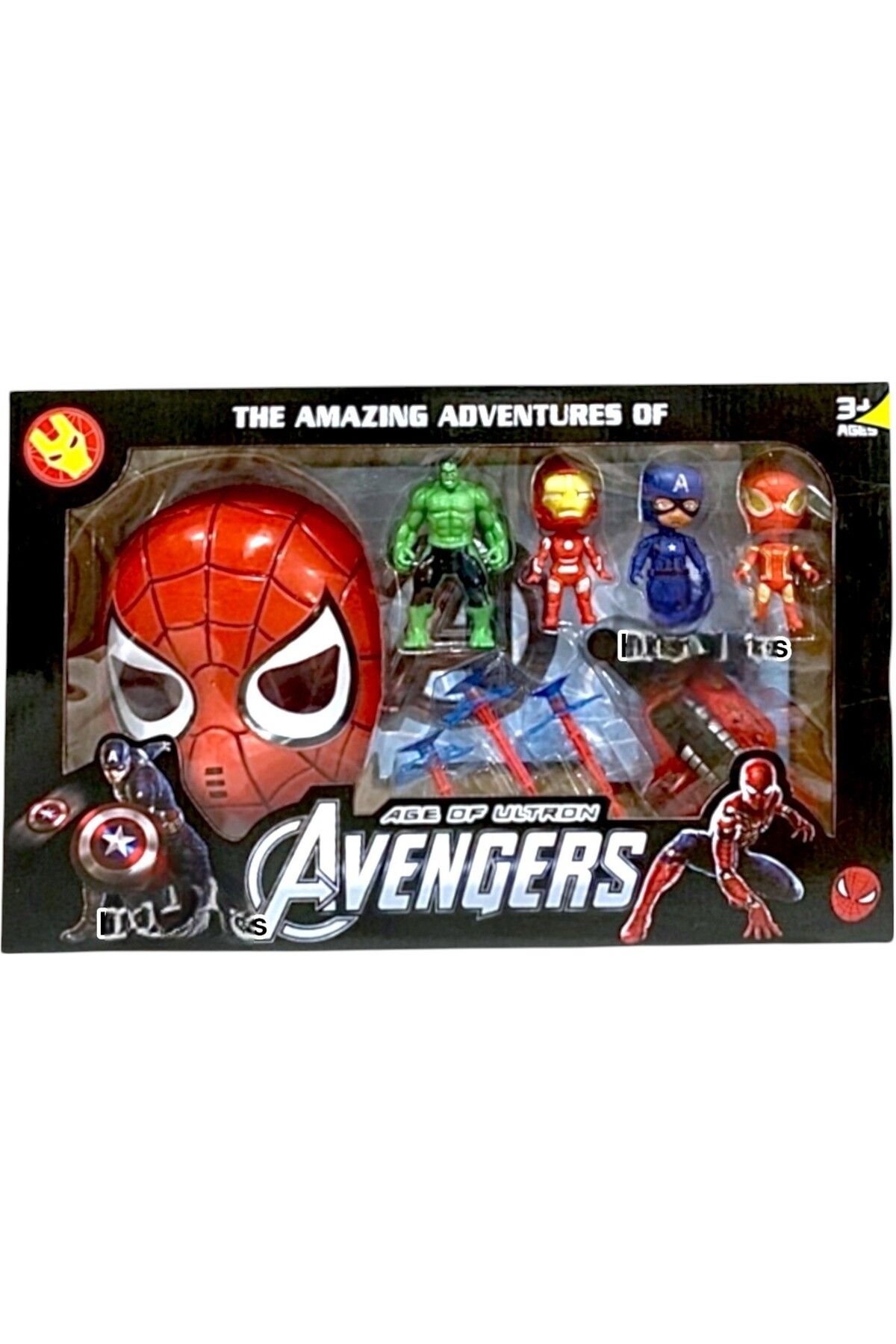 Toybox-Avengers Spiderman Toy Set, Spider Web Shooting Wrist with 4 Hero Models, Large Box 3