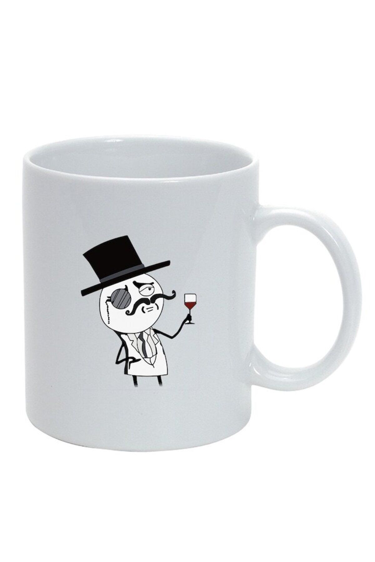 INOVATIX Cana Alba Personalizata, Meme Funny, Alb, D1399, Inovatix . 330ml - One Size