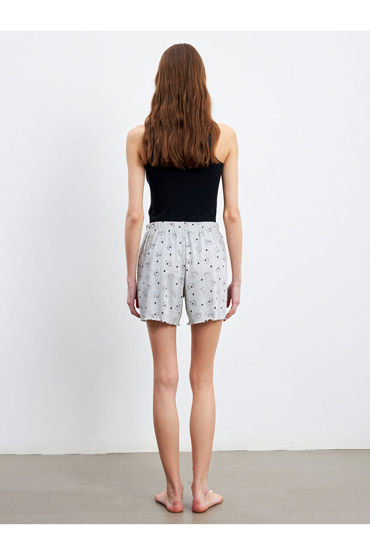 LC Waikiki-Sparkling Selections from Shining Store |   Patterned Women's Shorts with Elastic Waistband, Set of 2 8