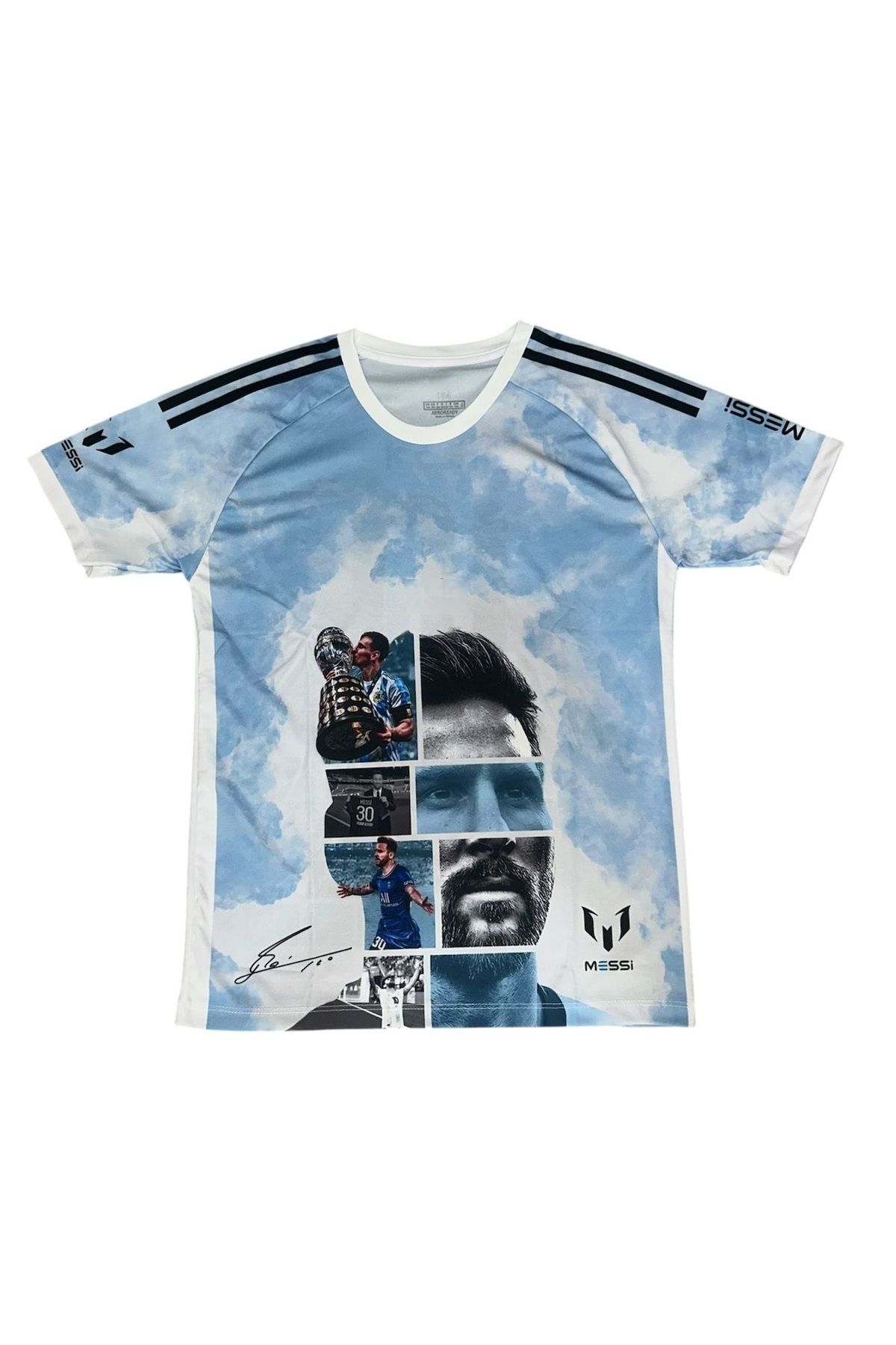 TETYS-Custom Design-High Quality-Great Product-Illustrated--L.E.E.-10-M.E.S.S.I.-Set of 2- Children's Jersey 4