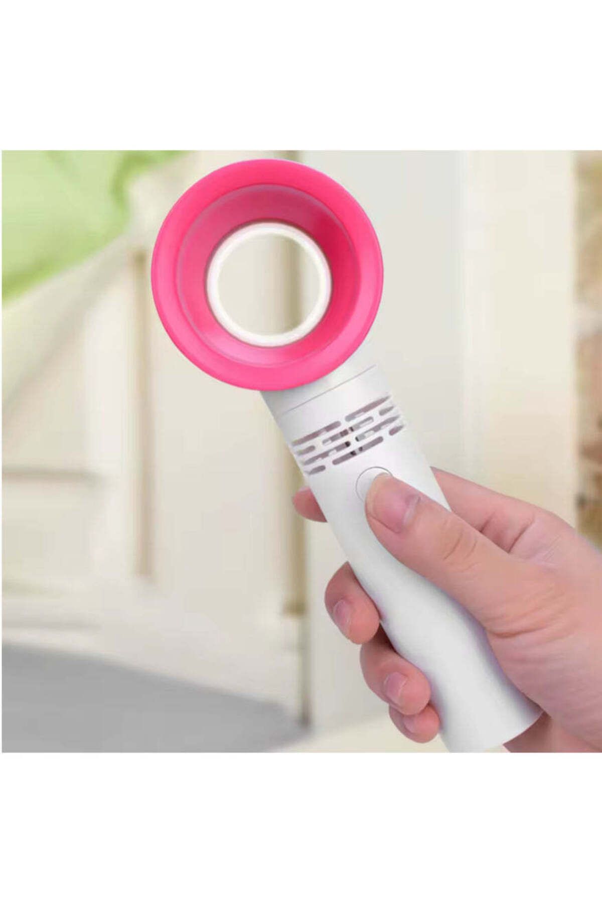 Genericer-Mini Portable USB Rechargeable Bladeless Fan, Handheld Air Circulator with 3-Speed Powerful Airflow 3