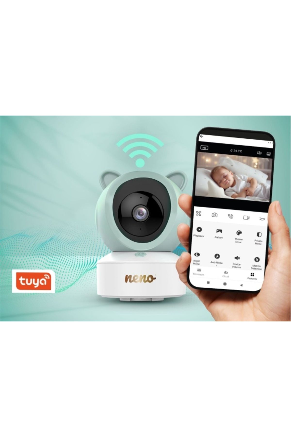 Neno-Ivo – Rotating video monitor with receiver, connection also via telephone 9