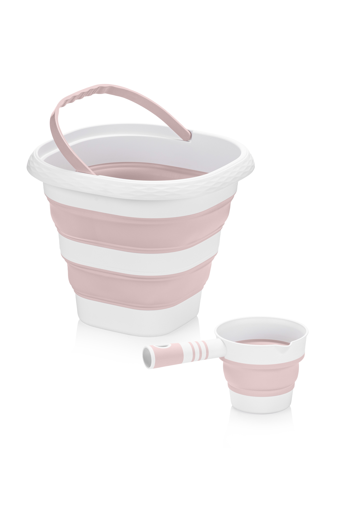 Zuu Baby Yeni Termometreli Katlanır Bebek Küveti 45 Lt. 3 Lü Set Pembe fotoğrafı 6 (önizleme)