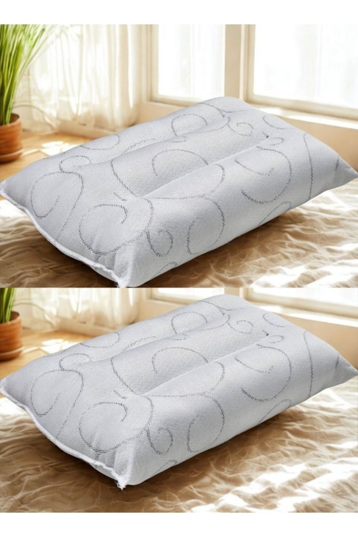smart home-Luxury Pillowcase Set of 2 for Bed, Sofa and Couch with 100% Polyester Filling | Size 70 x 40 cm 1