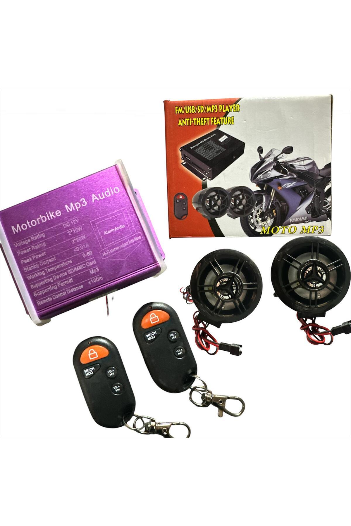 CTR Motosiklet MP3 Çalar & Alarm Sistemi – FM/USB/SD Destek
