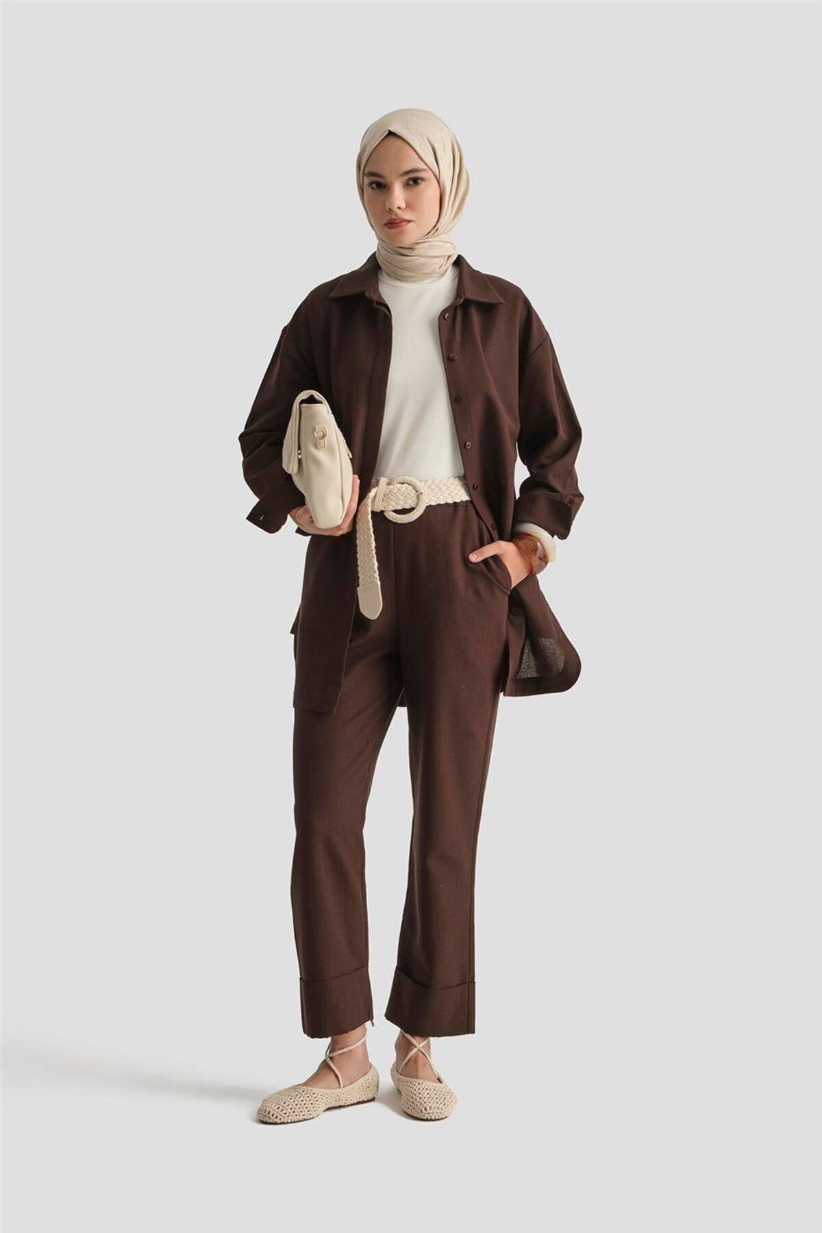 Armine-Linen Basic Set 25Y6036 Cocoa 1