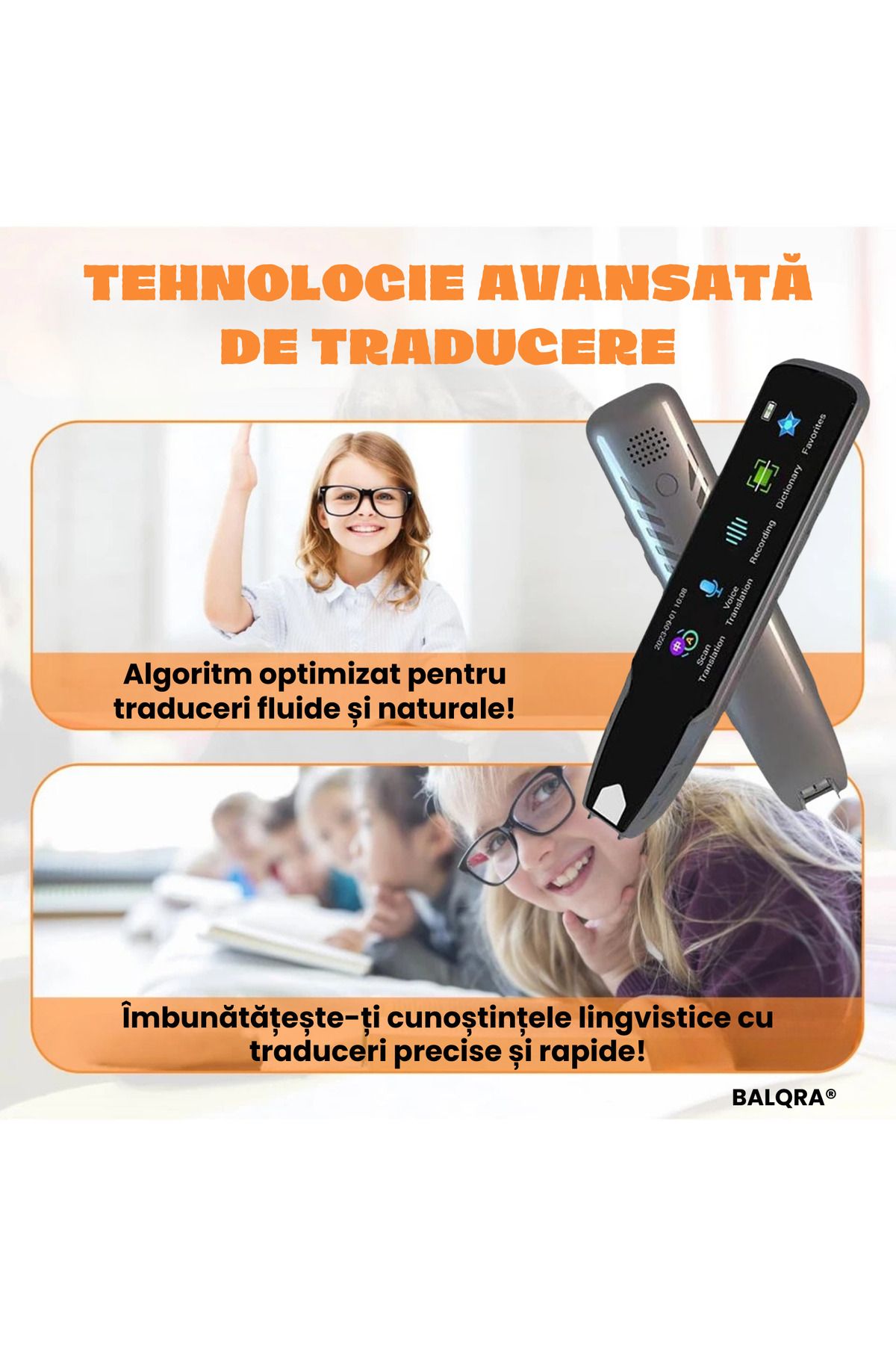 BALQRA-Multifunctional translator of 112 foreign languages ​​BALQRA®, Voice translation, Text translation, Dictionary 6