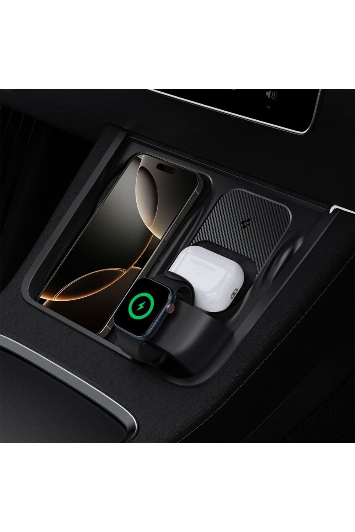 Spigen-3 in 1 Wireless Charging Hub Mount for Tesla Model 3 (2022 to 2023) Model Y (2022 to 2024) 7