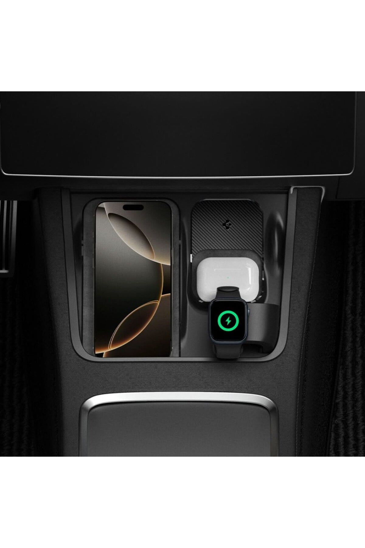Spigen-3 in 1 Wireless Charging Hub Mount for Tesla Model 3 (2022 to 2023) Model Y (2022 to 2024) 6