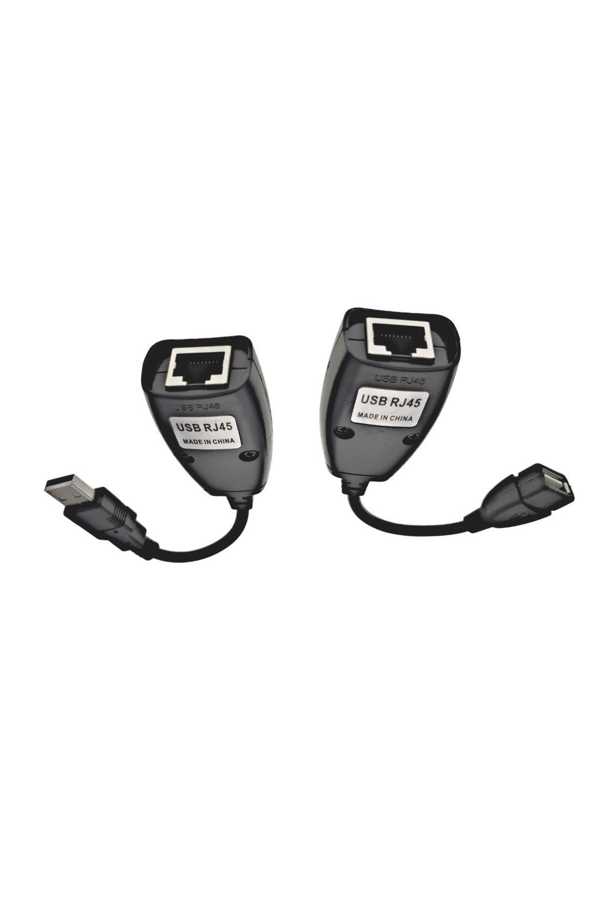 OEM-USB extension cable -RJXT male - female, USB cable extension with RJ45 Cat5 and Cat6 1