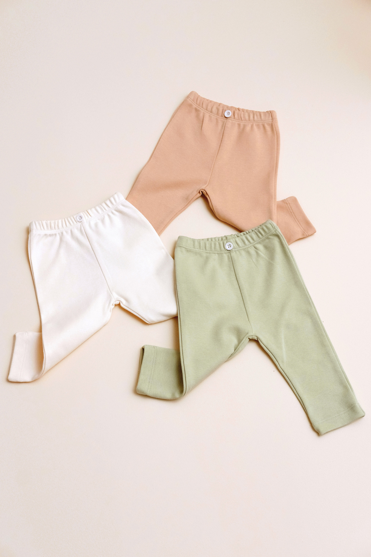 BABYLİM 3'lü Penye Bebek Tayt %100 Pamuk fotoğrafı 3 (önizleme)