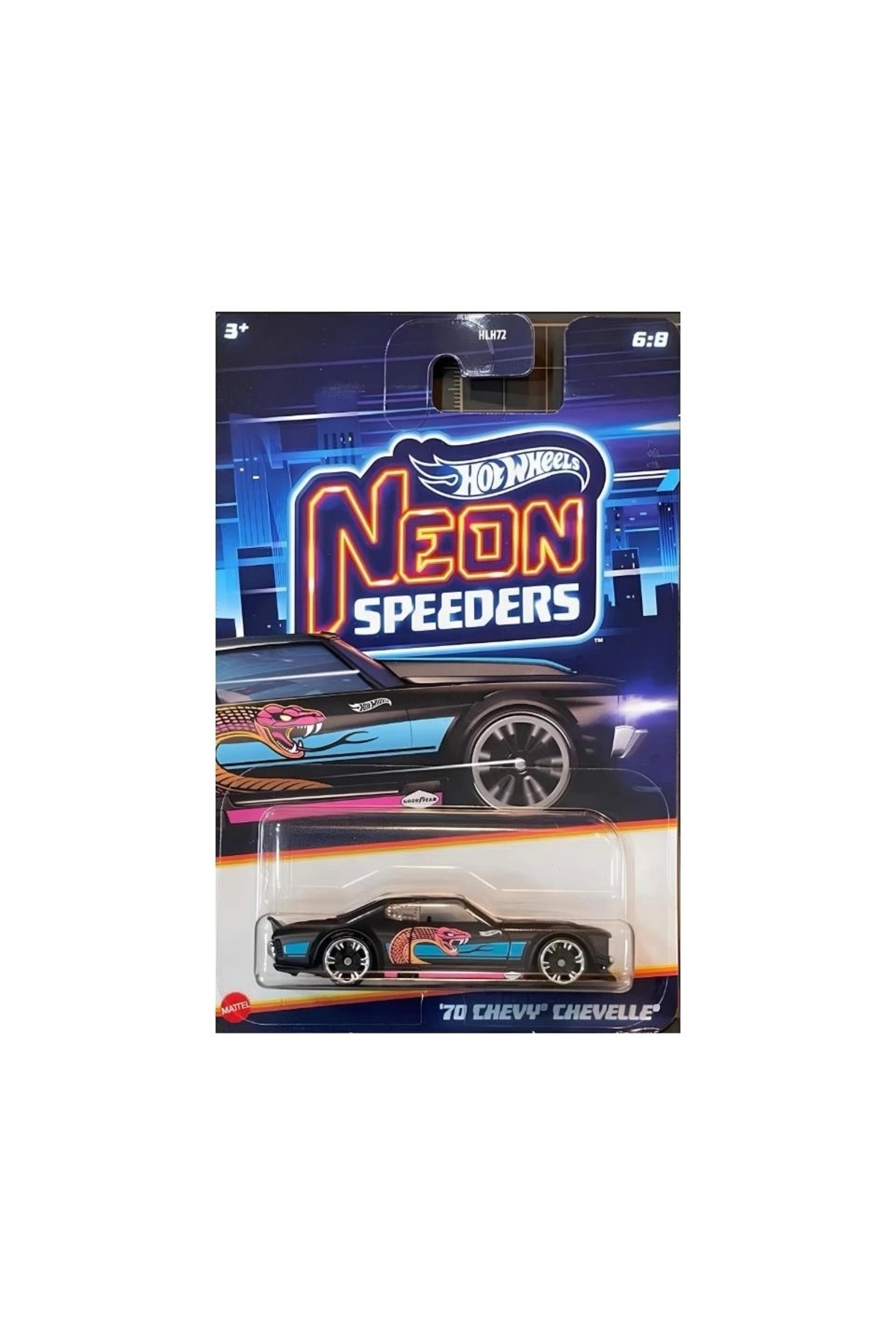 HOT WHEELS Neon Yarışlar Temalı Arabalar JBY97 Neon Speeders '70