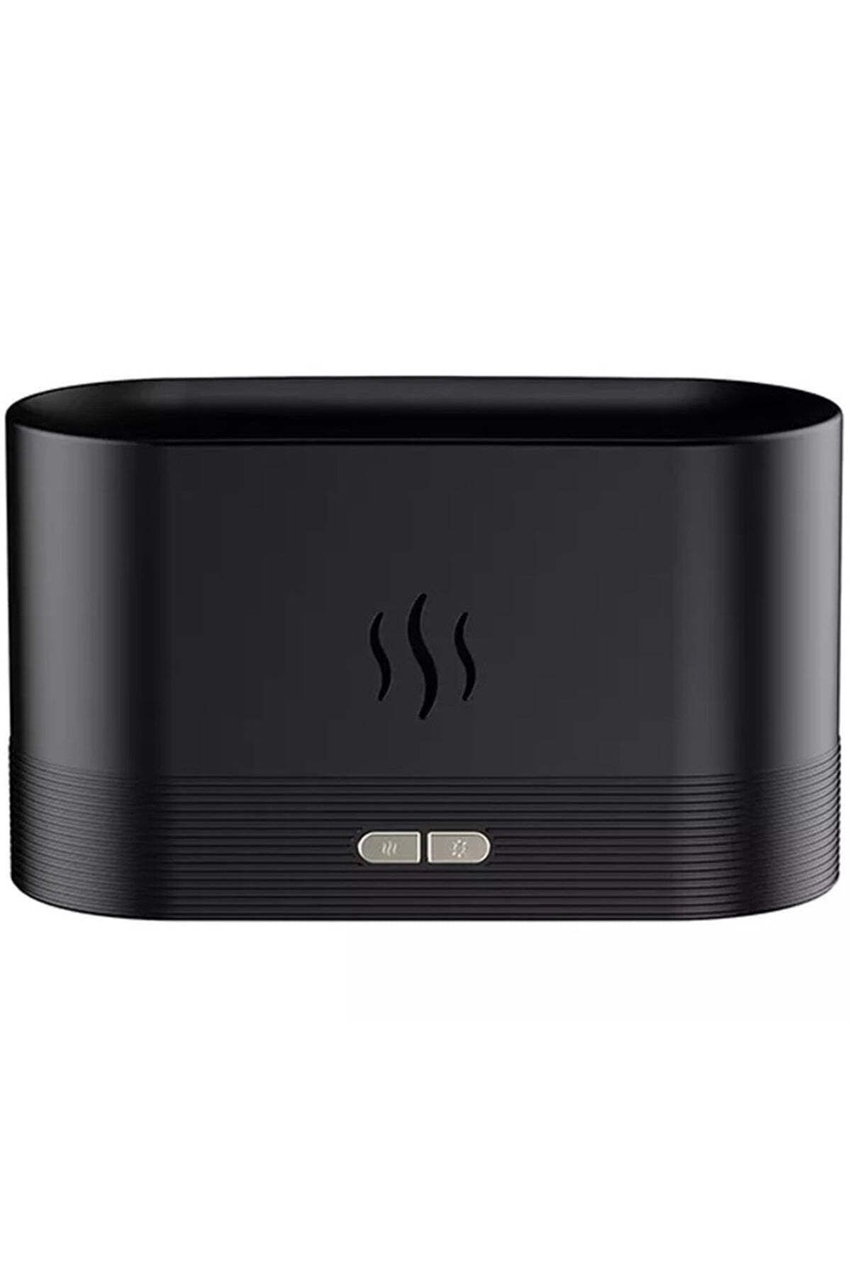 divendi-ro-Aromatherapy Diffuser and Humidifier with Flame and Ultrasound Effect, 3 in 1, LED RGB, 180ml, Black 7