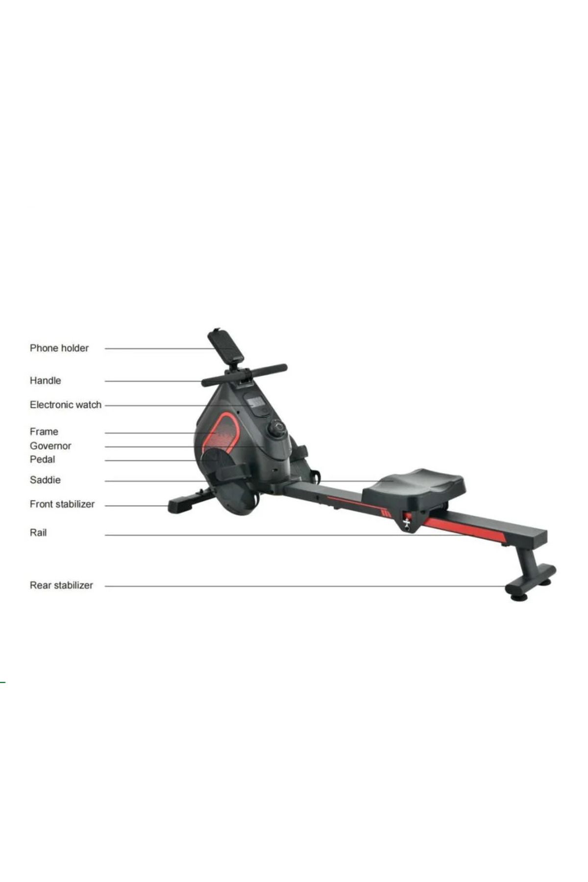 BUNCA-Legoggia 900b Rowing Machine for Buttock Toning and Waist Sculpting - Digital Display and Multi-Resistance Up to 140 kg 7