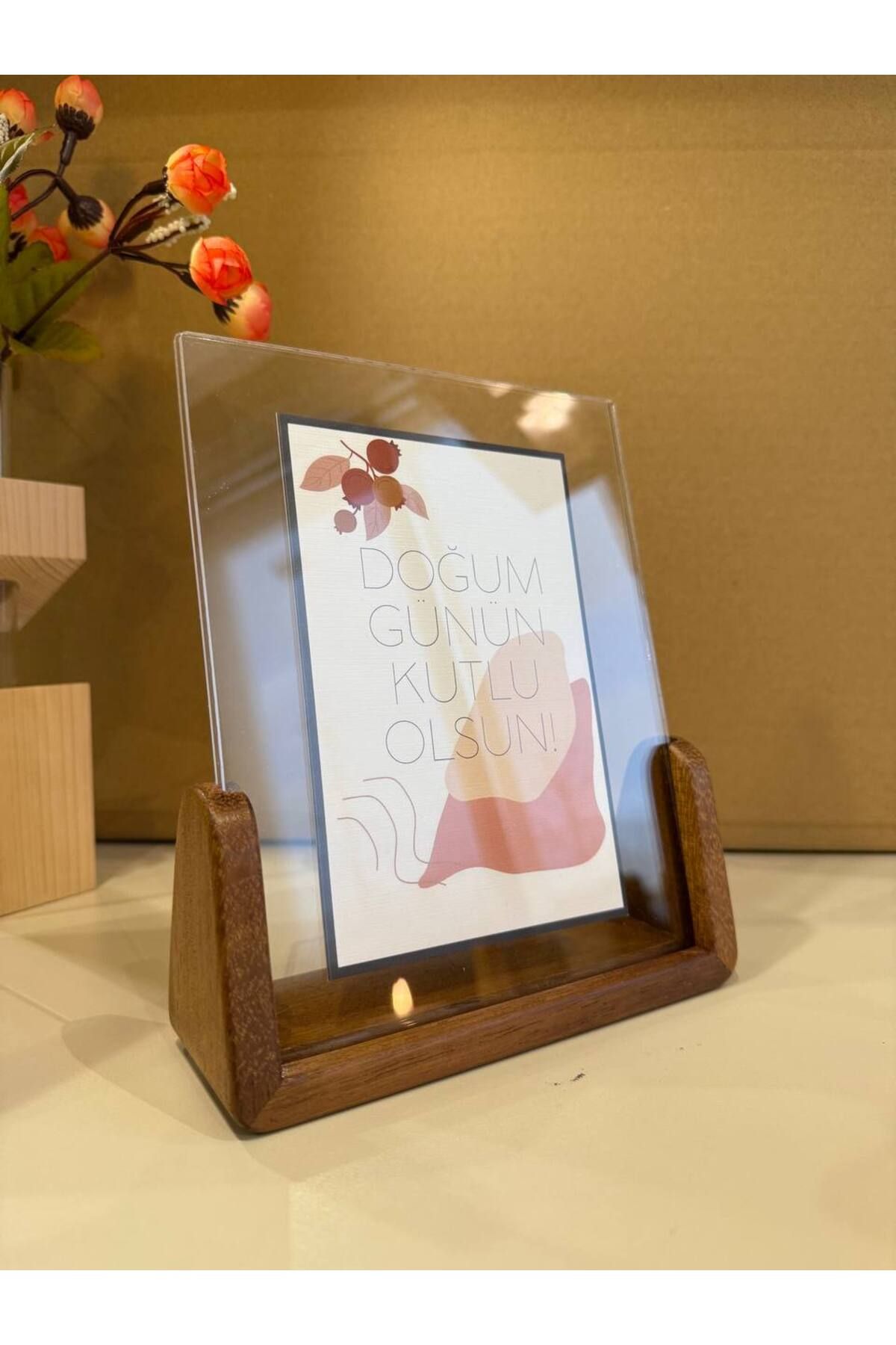 NO ON ATÖLYE-Solid Handmade Plexiglass Photo Picture Frame (Ireko Tree) the Frame Comes Empty. 4