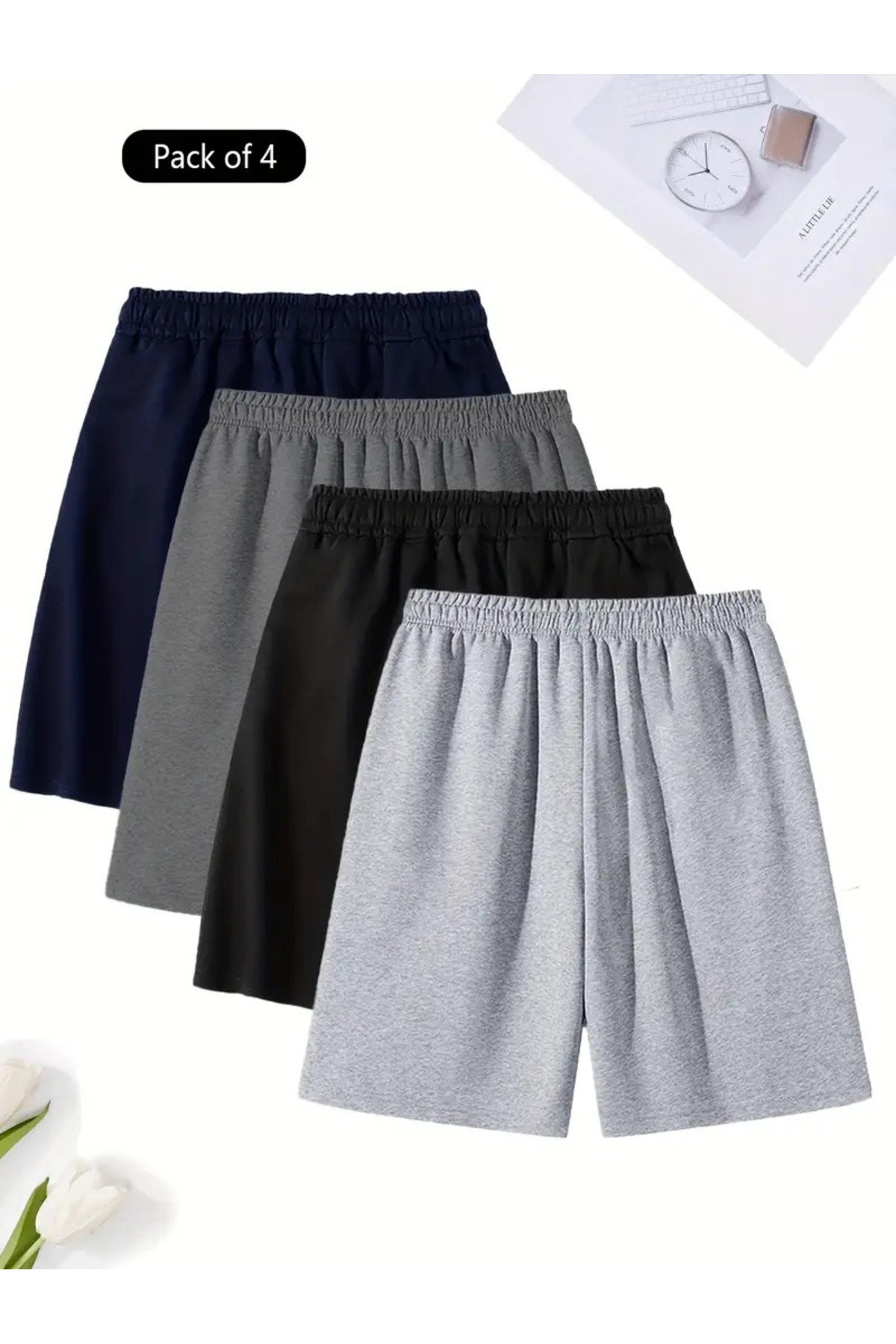 DAXİS Sportwear Company  ERKEK Rahat Kesim Penye Şort - Görsel 2