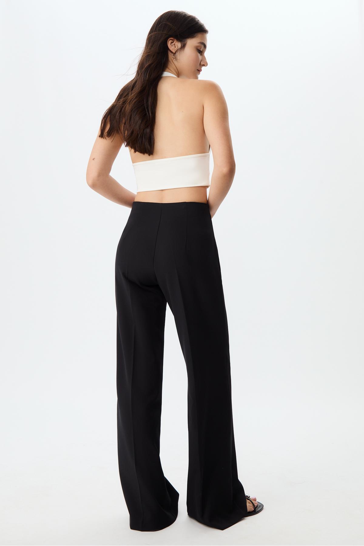 Stradivarius  Dökümlü kumaş pantolon - Görsel 5