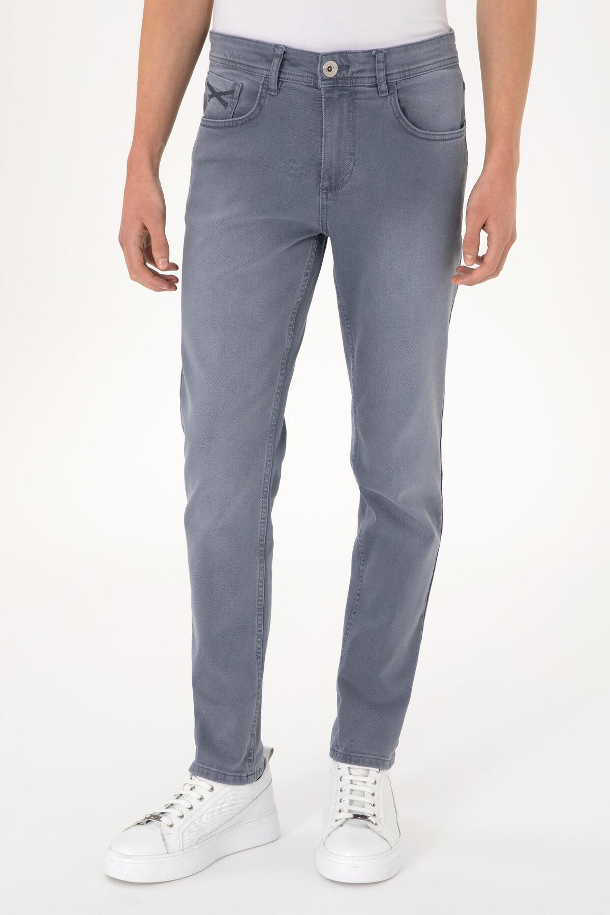 یو اس پولو شلوار جین مردانه U.S. POLO ASSN از جنس پارچه بافته شده و نیلی