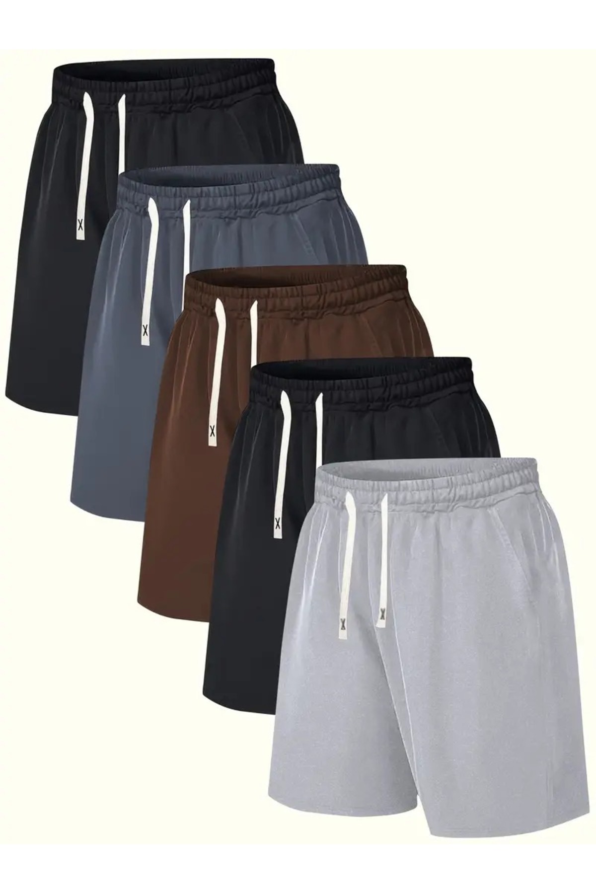 DAXİS Sportwear Company 5'Lİ ERKEK Rahat Kesim Penye Şort