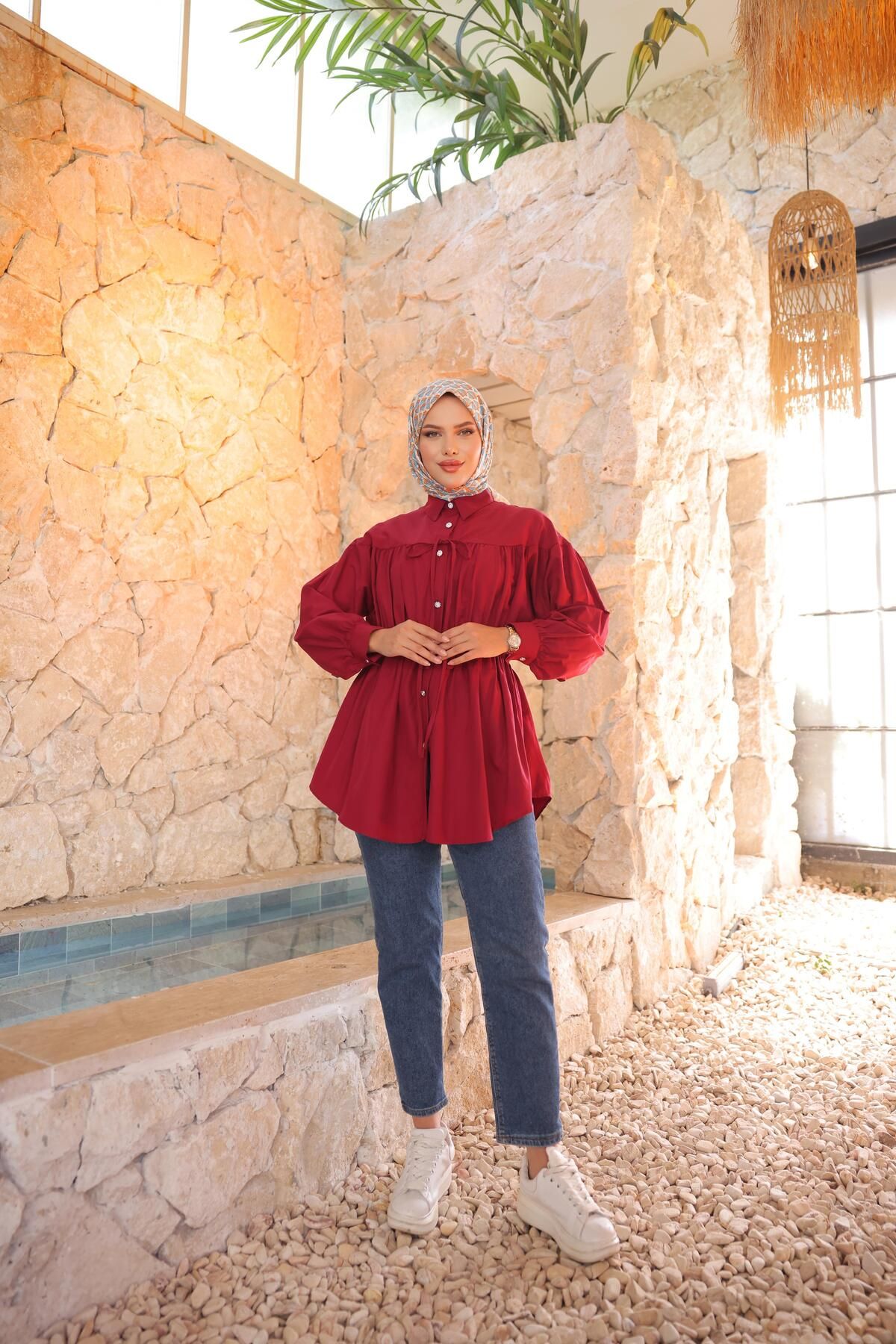 Nergis Neva Butik-Tunic with Drawstring Waist 5