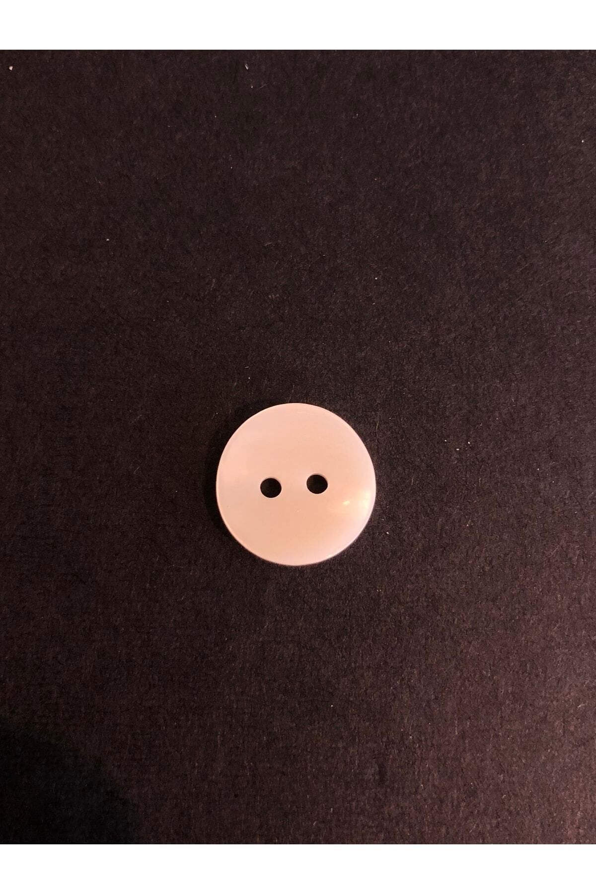 BİGÜMEX-White Look Button Polyester Button 20 Sizes Plain Button - Pack of 10 Buttons 4