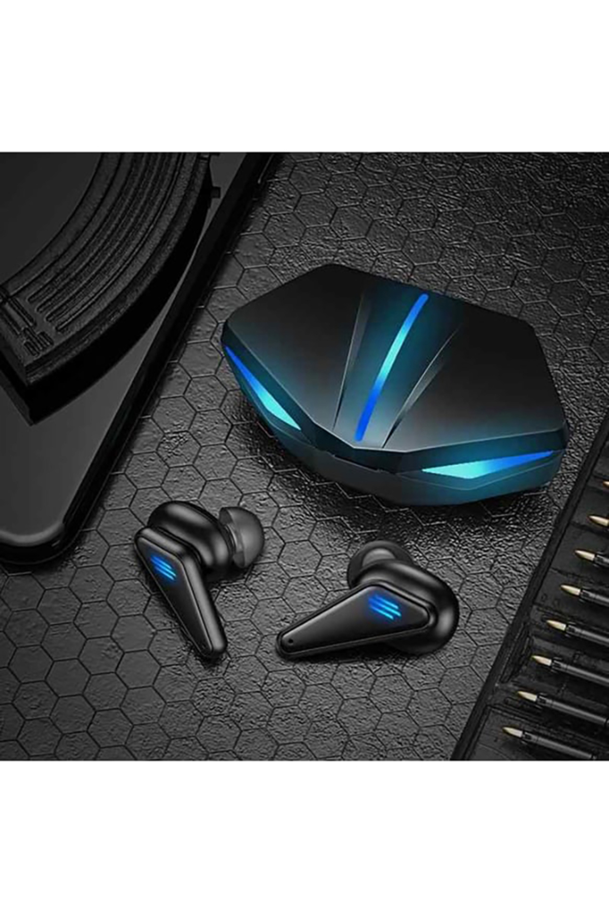 K55 Illuminated Gaming Headset Wireless Bluetooth Headset with Microphone GamingV5-0