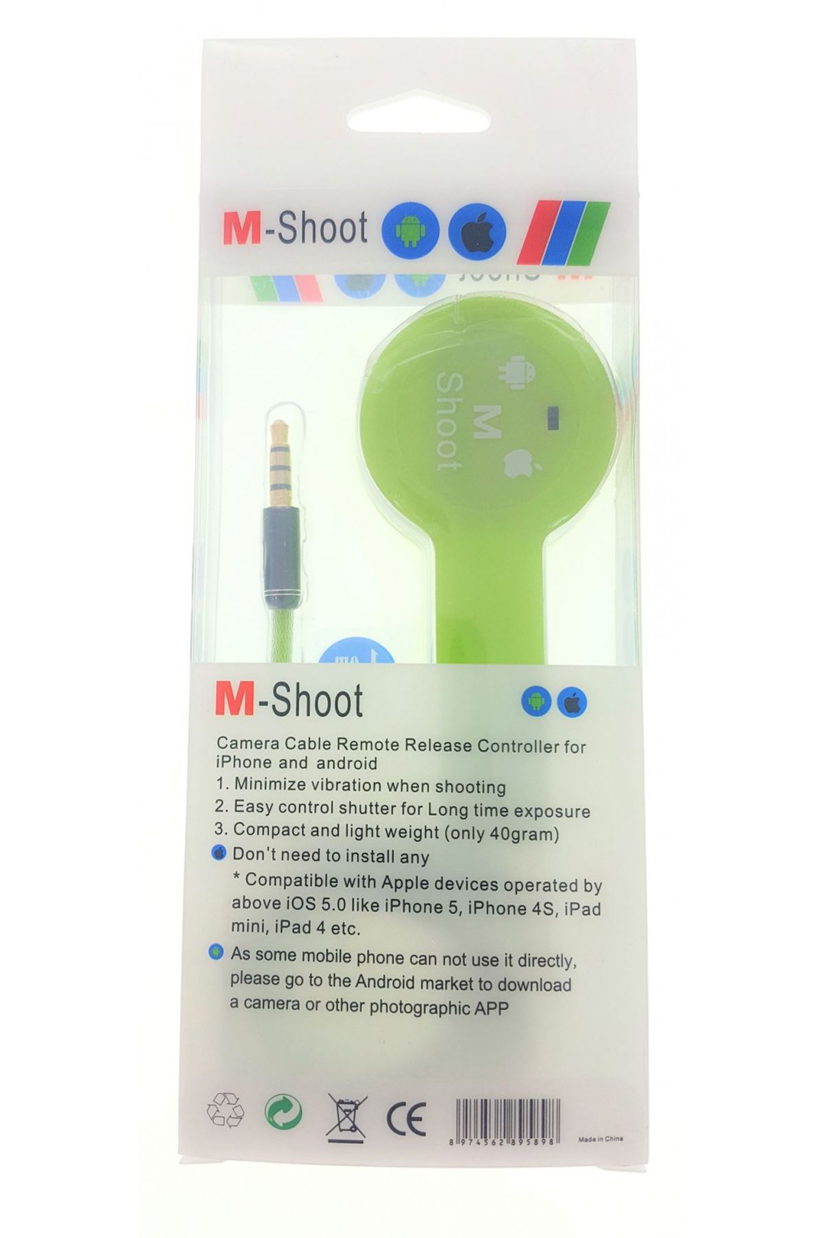 OEM-Control button with jack cable [BCS02] 1m for android and iOS - BCS02 4
