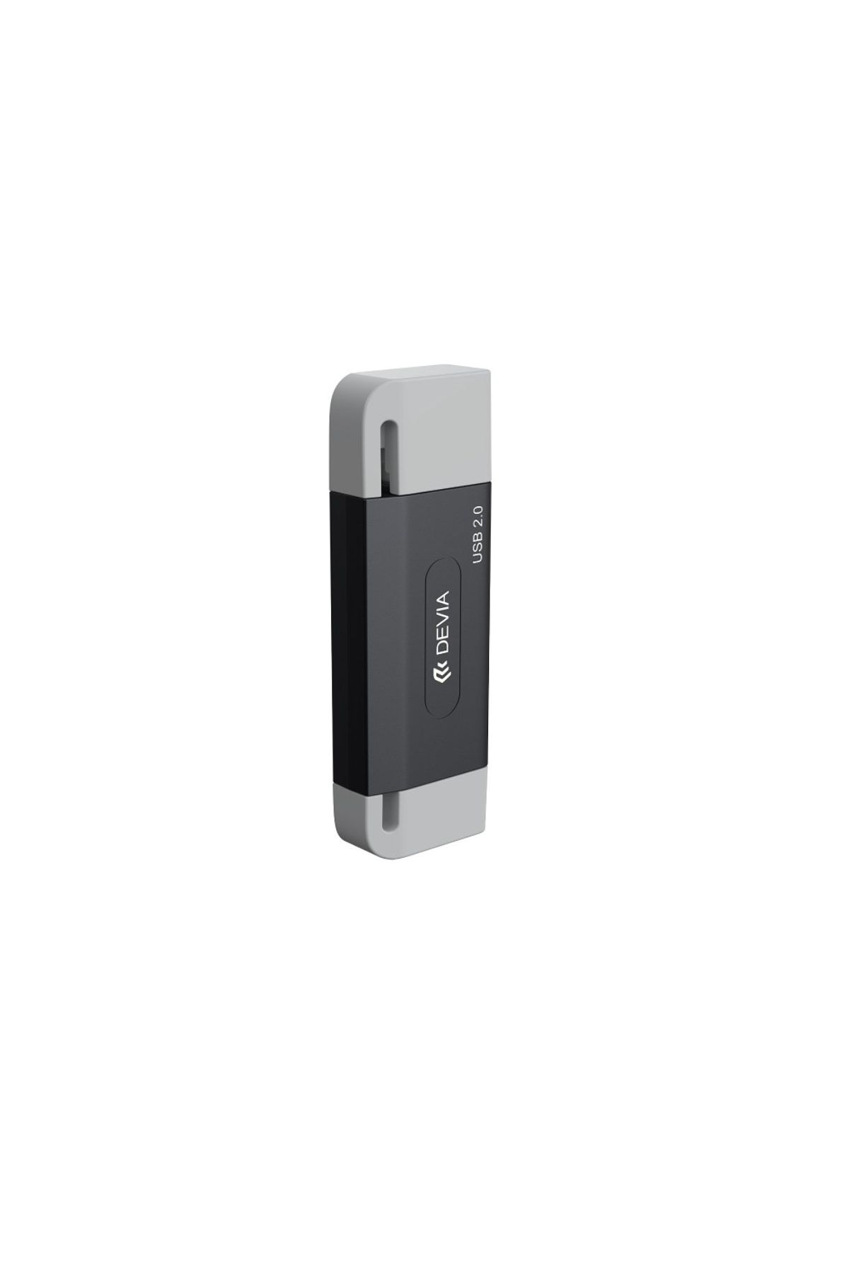 Devia-Usb 2.0 Microsd and Sd Memory Card Reader with Usb-c and Usb Connection 2