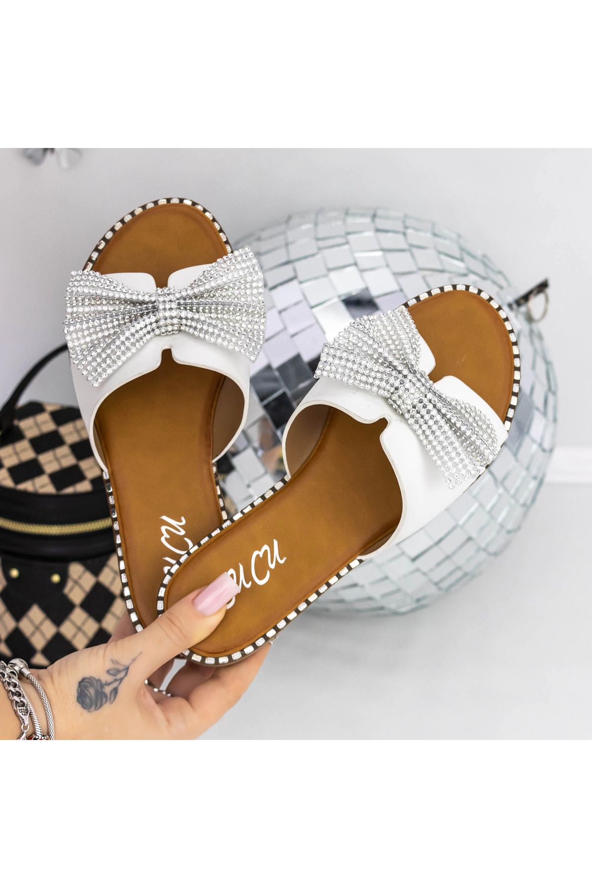 mei-Women's Slippers with Low Sole 3LE58 White | Mei 3