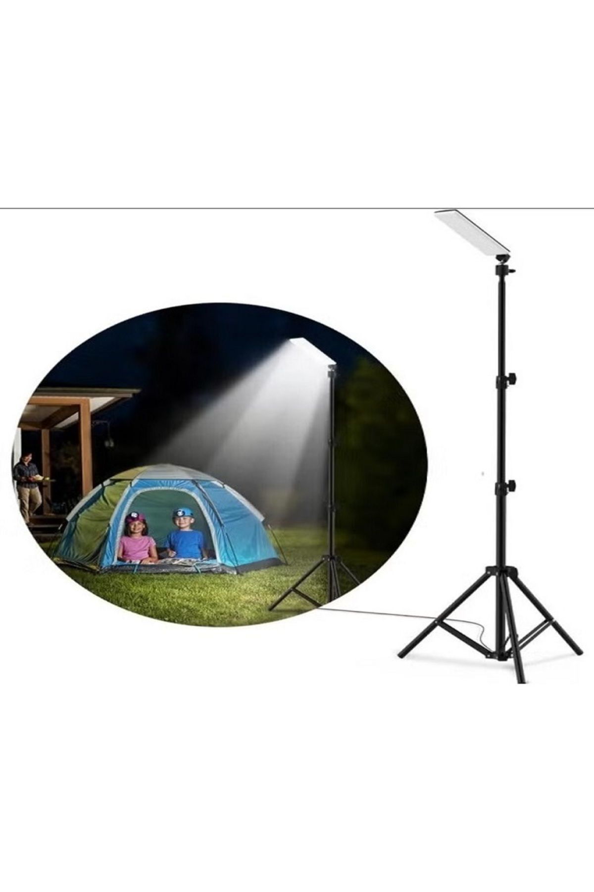 DLC-LED Spotlight with Tripod Stand Multiple Features Make it Ideal for use For Travel outdoor 1