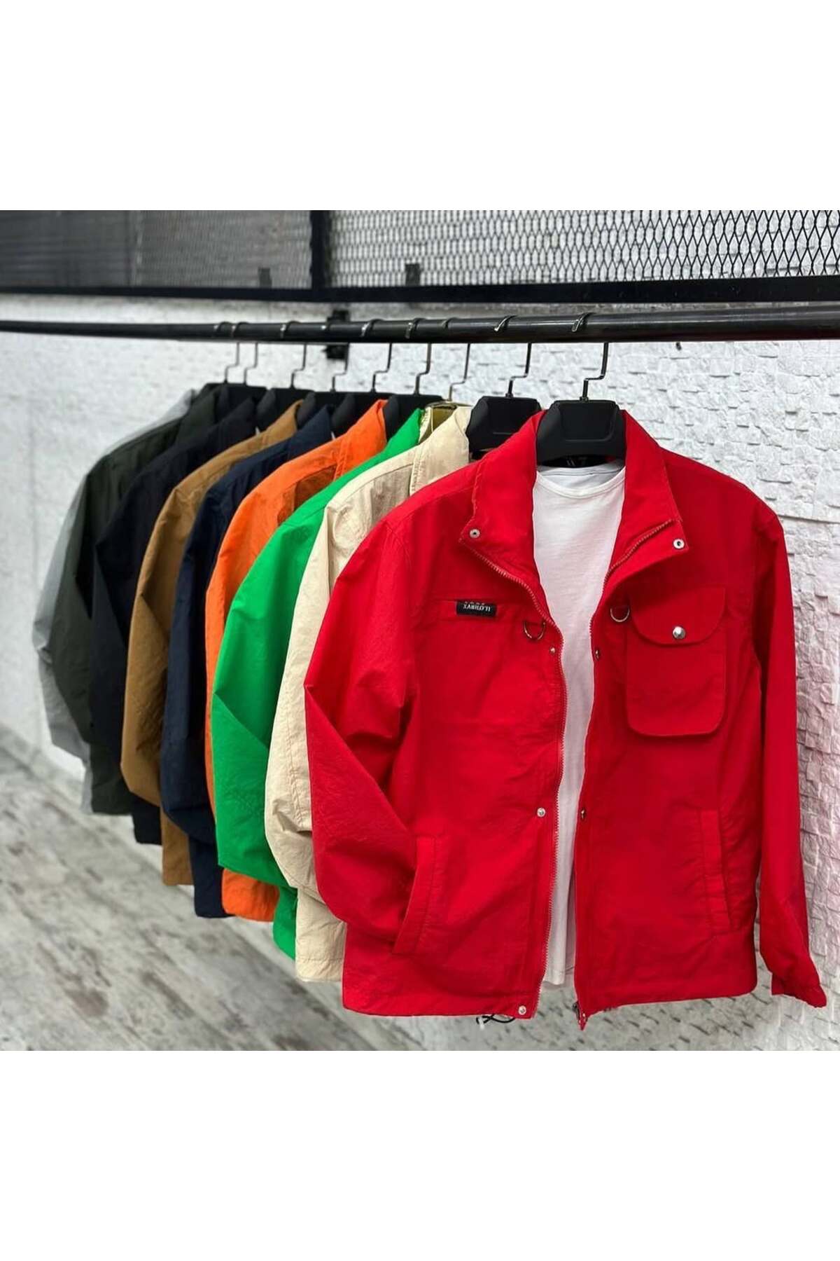 Valensco  Yağmurluk Erkek Regular Krinkıl Kumaş Mevsimlik Ceket