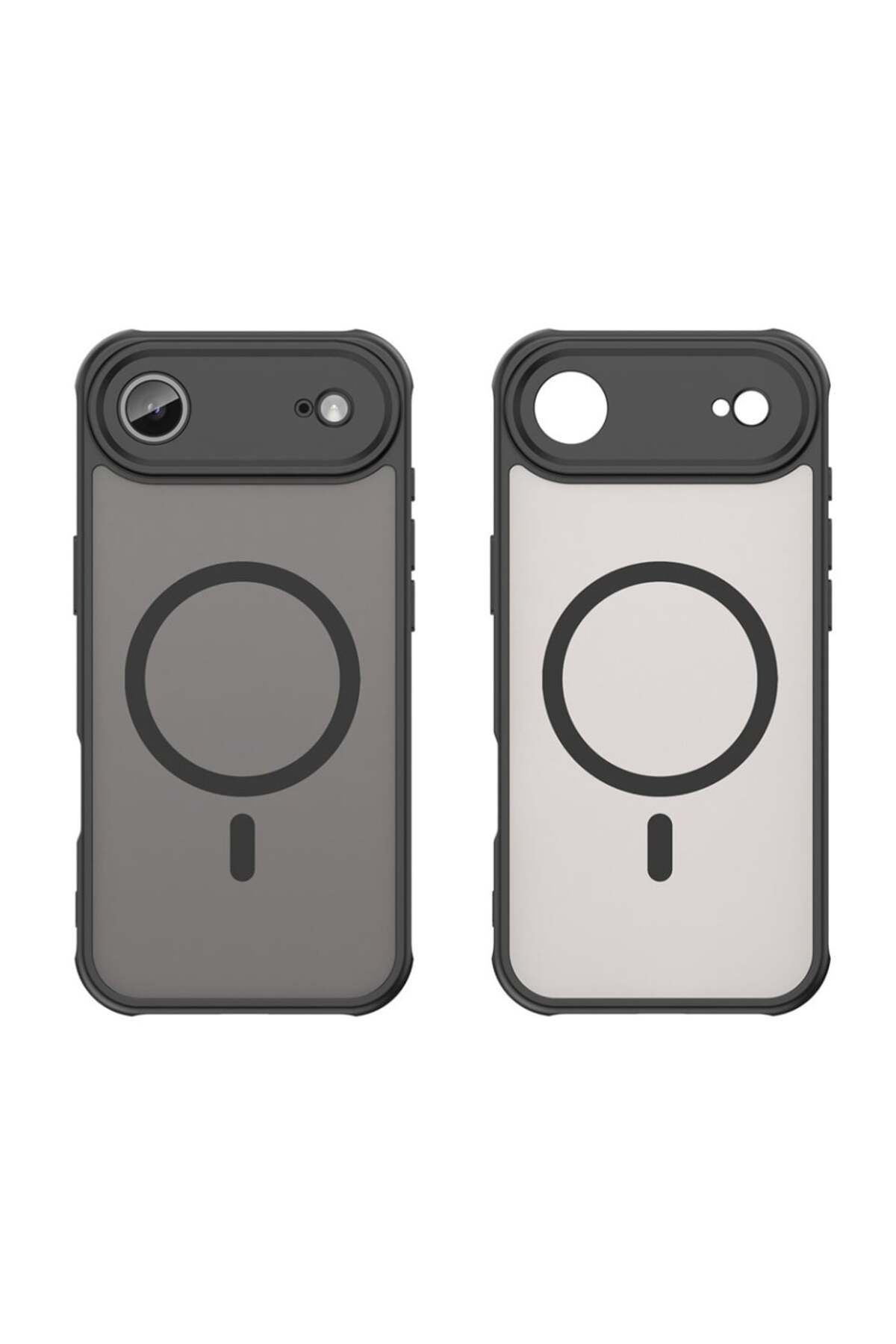 SKYDDAR INNOVATION-Husă pentru iPhone 17 Air, HaloFrost MagSafe II, rezistentă la șocuri, set cu autocolant, neagră 2