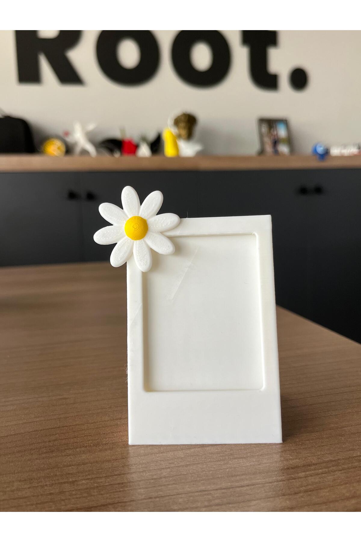 Root Made İnstax Fotoğraf Çerçevesi Papatya Detaylı Minimalist Dekoratif Çerçeve Bebek Çocuk Çerçeve fotoğrafı 3 (önizleme)