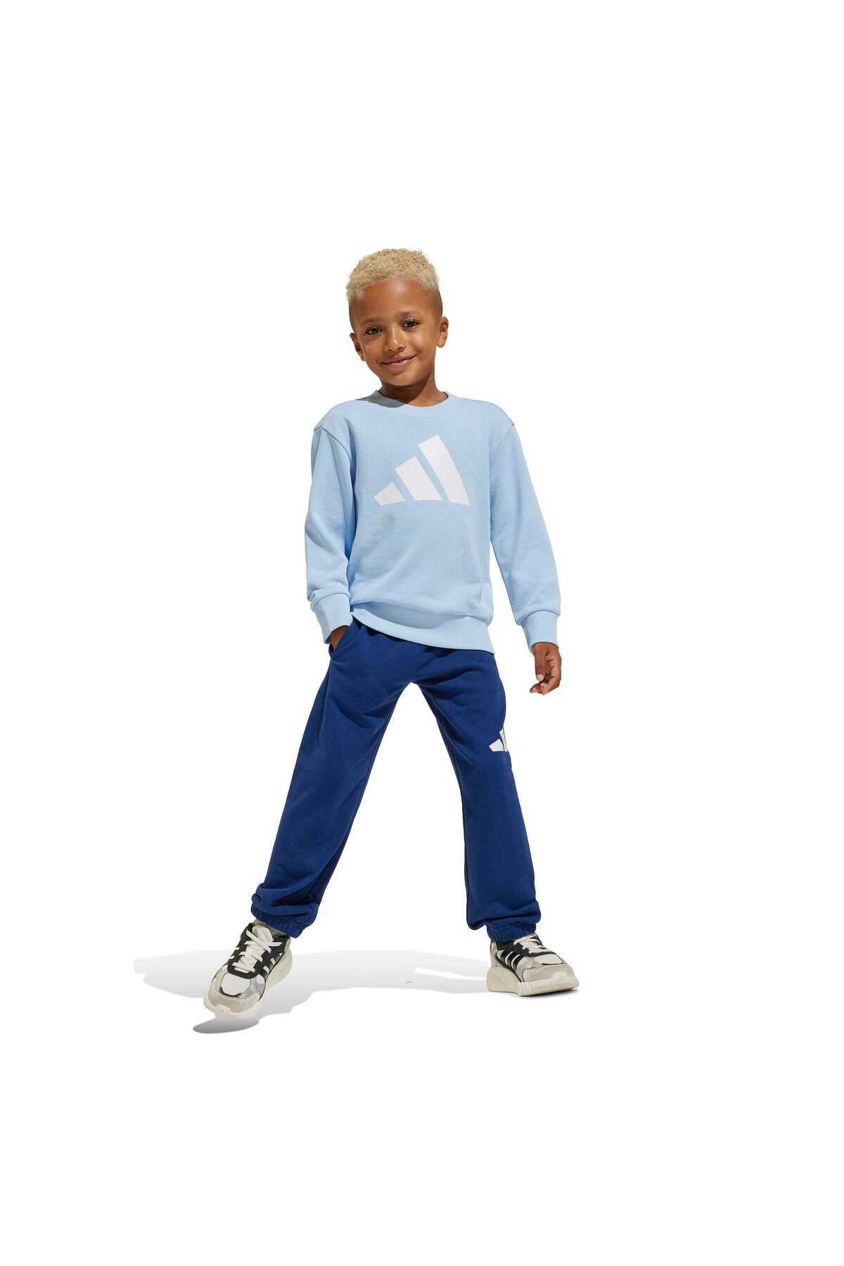شلوار گرمکن پسرانه آبی آدیداسadidas | JC9729 اورجینال - تصویر 4