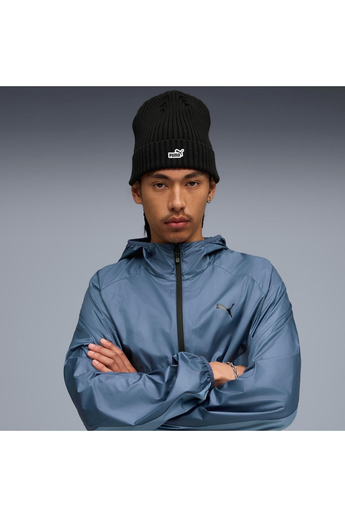 Puma-Essentials Patch Mid Crown Beanie Unisex Beanie 3