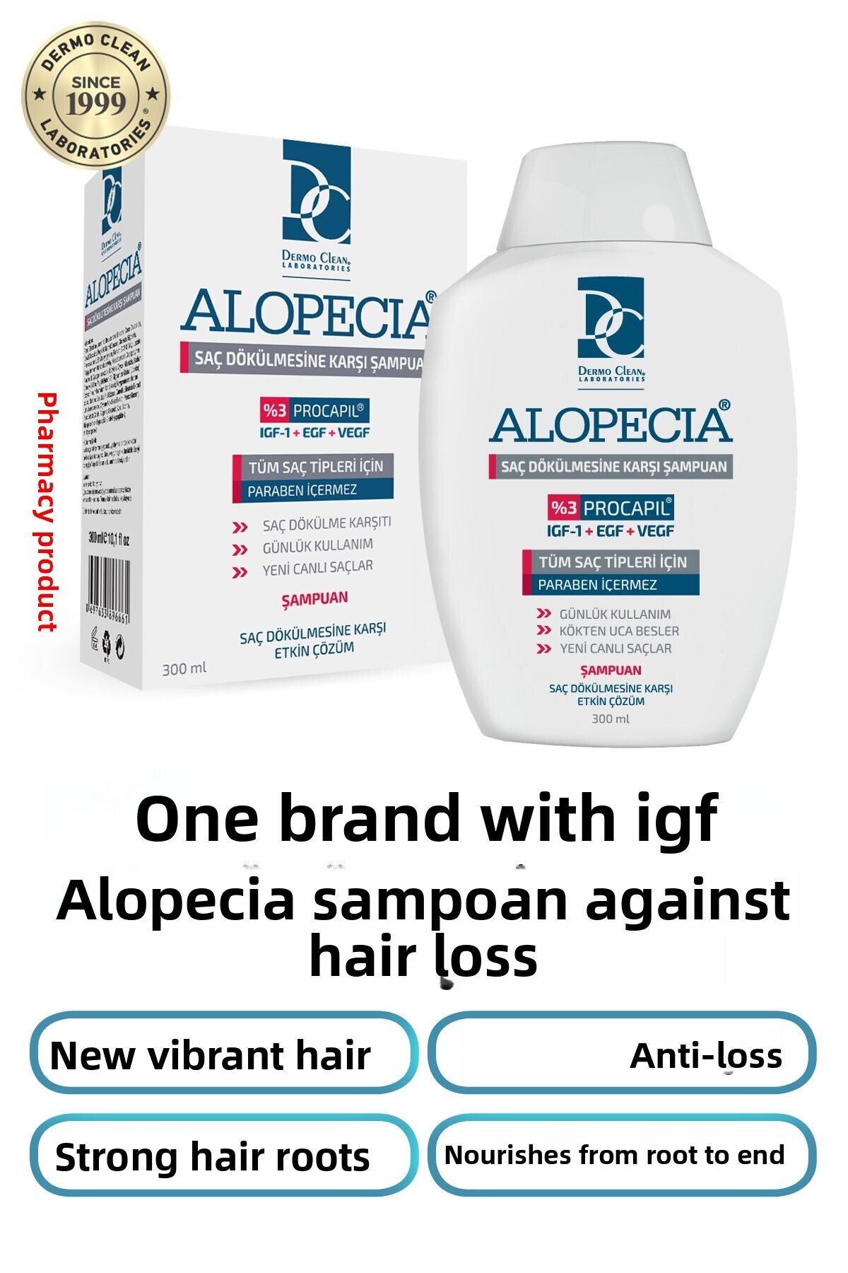 Alopecia 300 ml Anti-Hair Loss Shampoo with Procapil and Igf
